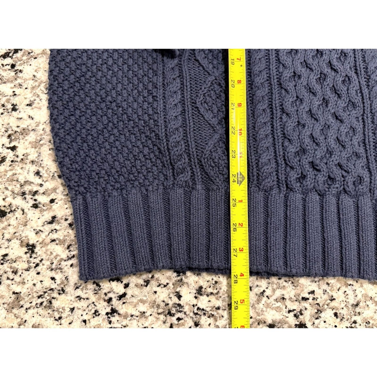 Vintage VINTAGE LL Bean Signature Cotton Fisherman Sweater Mens XL Blue Crew Neck Cable-Knit Pullover Size US XL / EU 56 / 4 - 3 Thumbnail