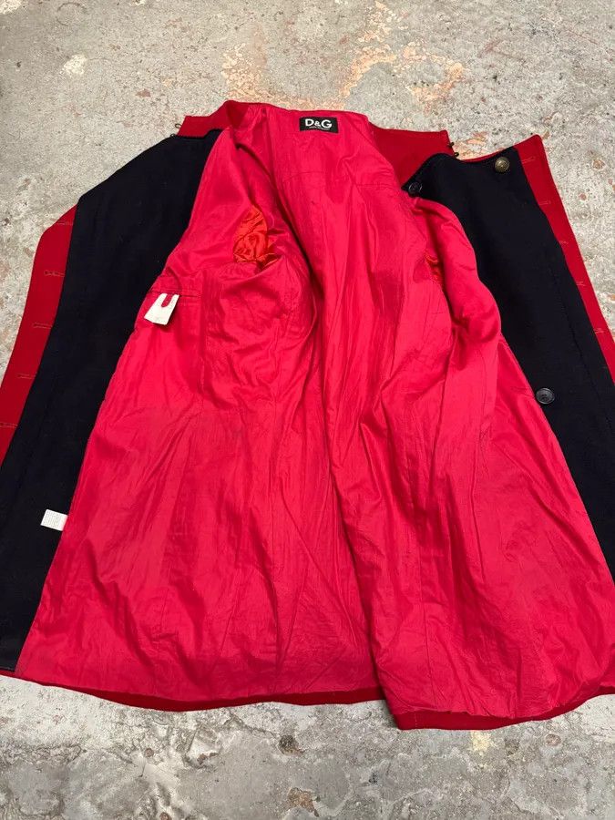 Dolce & Gabbana FW2006 Dolce & Gabbana Red Wool Double-Breasted Officer Coat Size US M / EU 48-50 / 2 - 12 Thumbnail