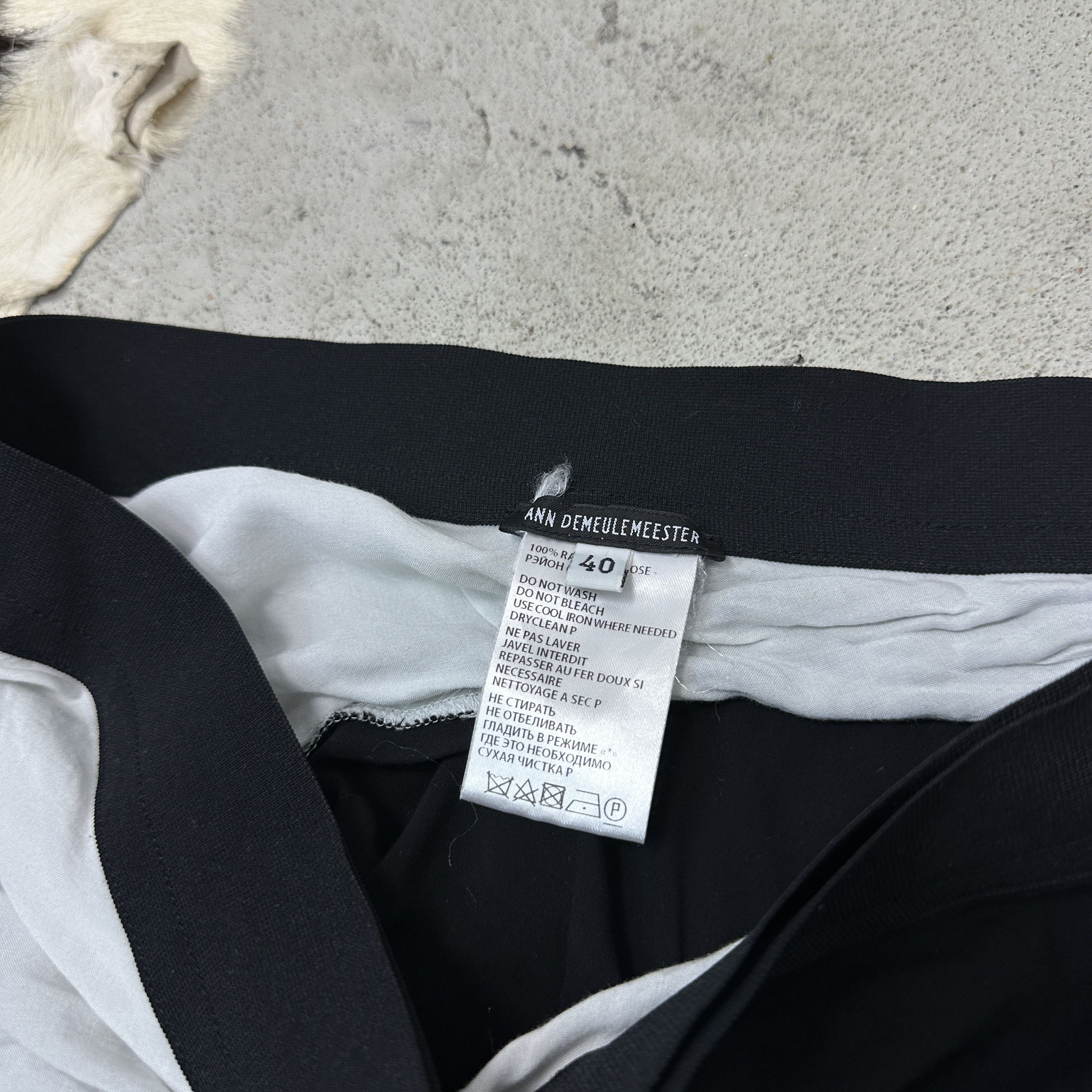 Ann Demeulemeester Vintage Avant Garde Viscose Ann Demeulemeester Skirt Y2K Size 26" / US 2 / IT 38 - 4 Thumbnail