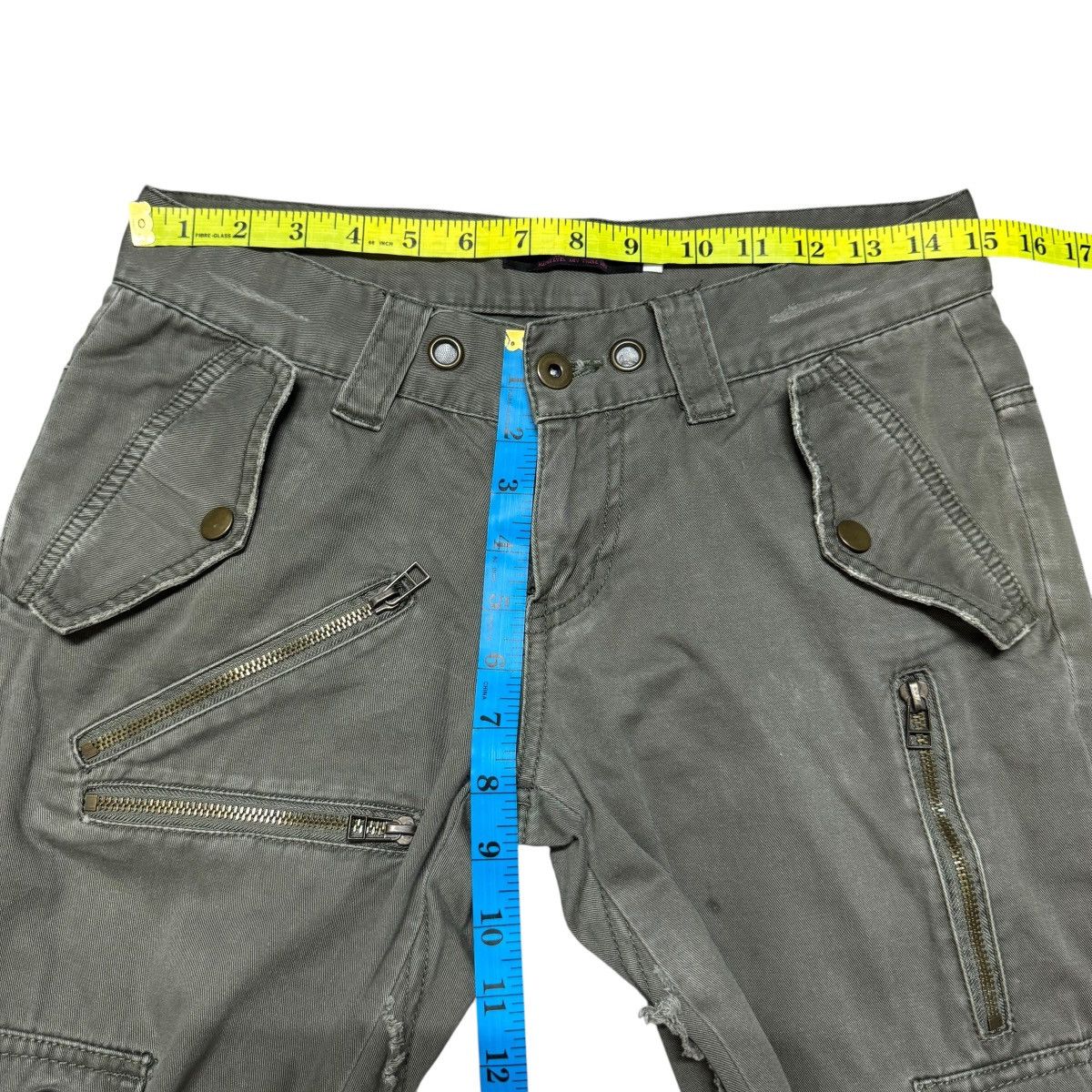Japanese Brand Midas Machiavel Military Zipper Cargo Pants Low Rise Size US 29 - 16 Thumbnail