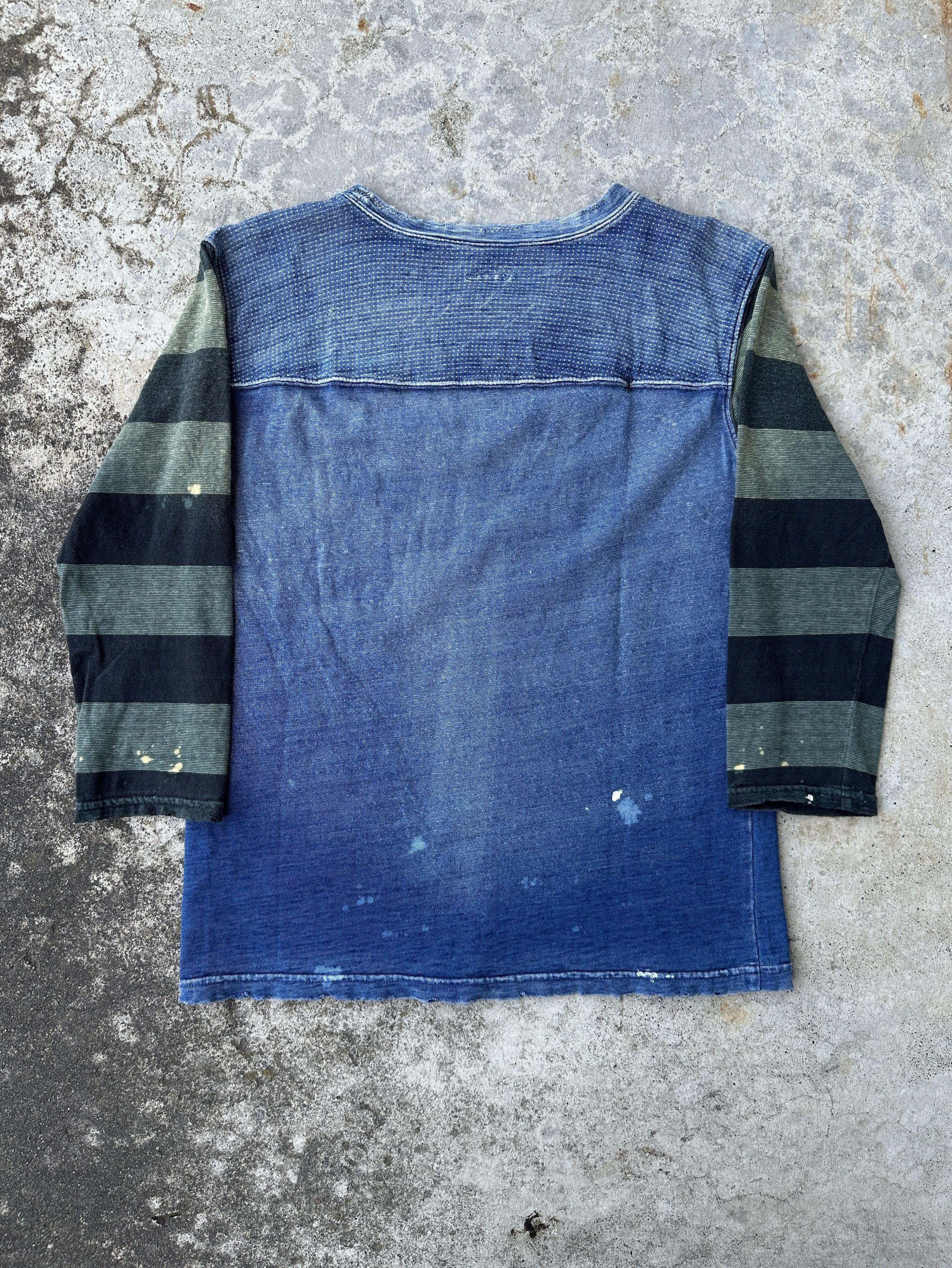 Kapital Kountry Indigo Numbered 43 striped durene jersey prisoner boro tee Size US S / EU 44-46 / 1 - 2 Thumbnail