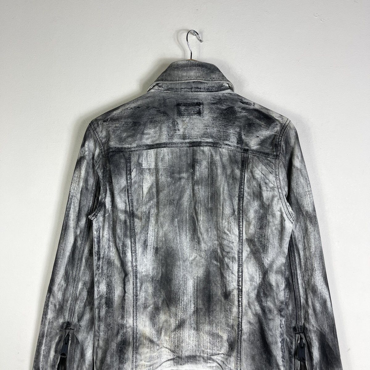 BUFFALO BOBS Buffalo Bobs Clawmark Scratch Acid Wash Denim Trucker Jacket Size US M / EU 48-50 / 2 - 12 Thumbnail
