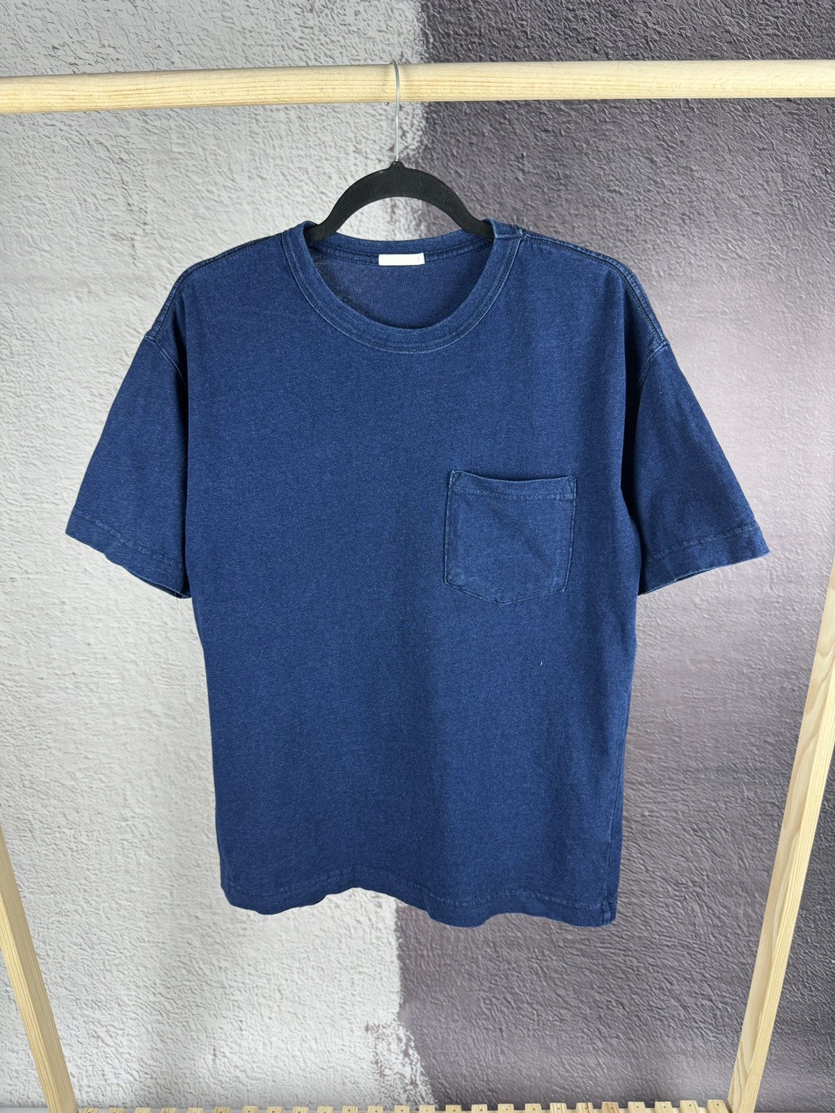 GU × Japanese Brand GU basic blue pocket tee shirt Size US S / EU 44-46 / 1 - 1 Thumbnail