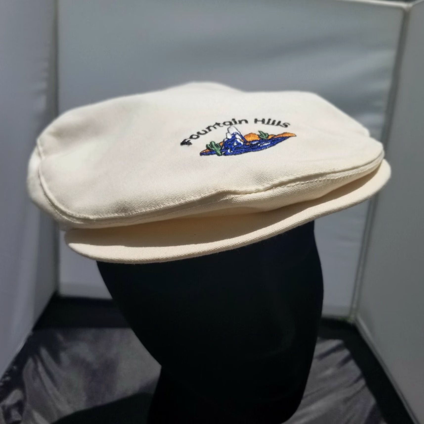 Vintage Vintage Fountain Hills Golf Course White Hat Driver Cap Texace RARE USA Mens One Size Cotton Golf Hat Vintage 80s Casual Size ONE SIZE - 7 Thumbnail