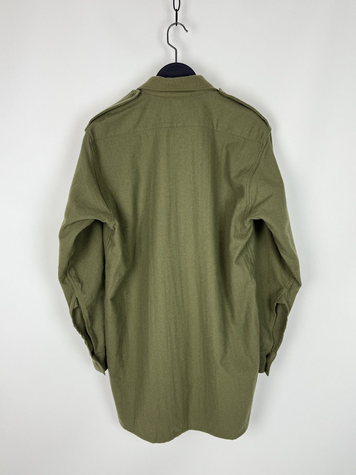 Vintage 1970’s Vintage British Royal Army Green Wool Combat Shirt Size US M / EU 48-50 / 2 - 5 Thumbnail