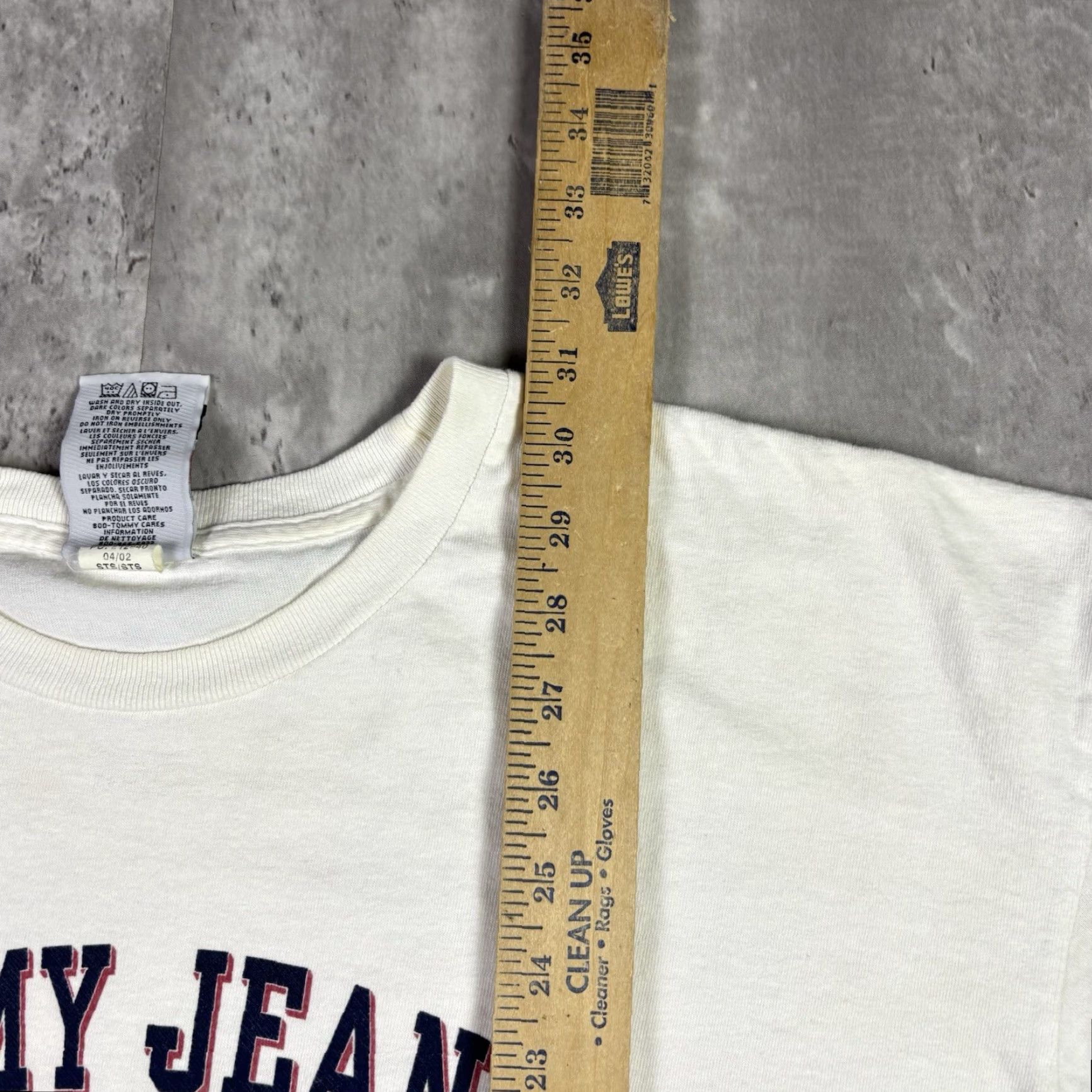 Tommy Hilfiger VINTAGE Tommy Jeans T Shirt Promo Tommy Hilfiger Adult XL 90s White Cotton Crew Neck Short Sleeve Mens Size US XL / EU 56 / 4 - 4 Thumbnail