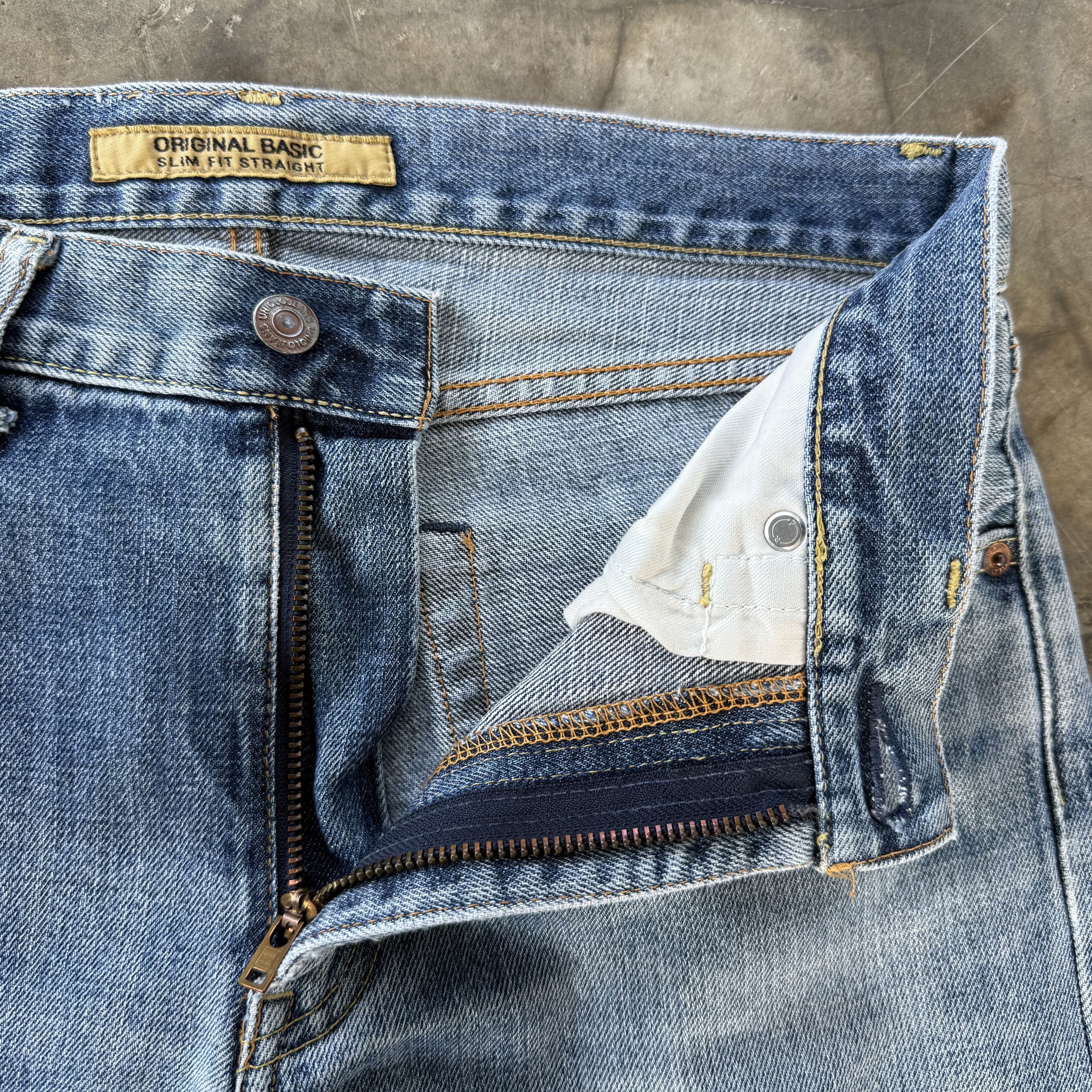 Japanese Brand Waist 32 Vintage Japan Slim Fit Faded Denim Jean Pants Size US 32 / EU 48 - 6 Thumbnail
