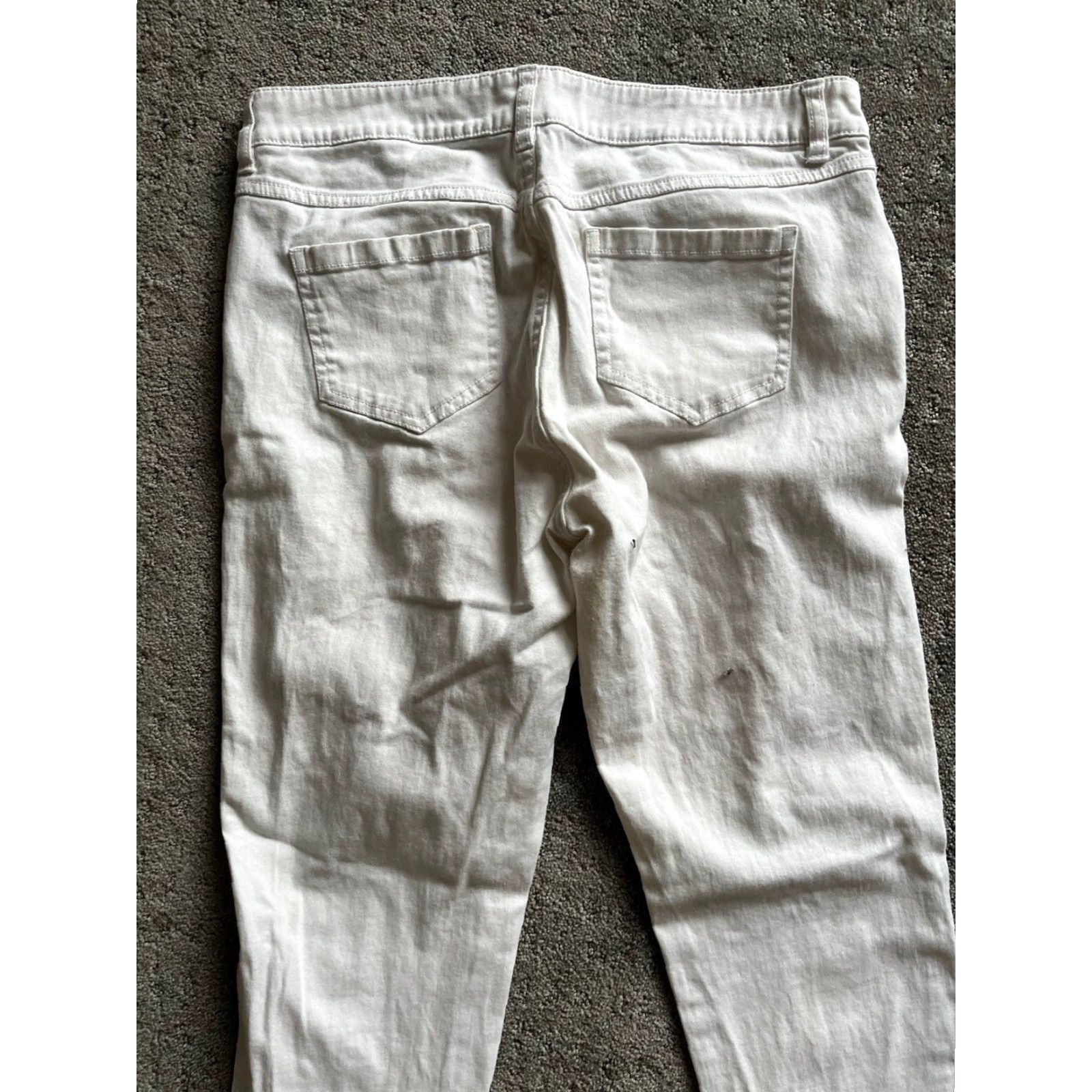 Vintage PHILOSOPHY White Dress Pants Women 8P Petite Solid Zip Front 90s Style Mens? Womens? (end gender) Size 30" / US 8 / IT 44 - 3 Thumbnail