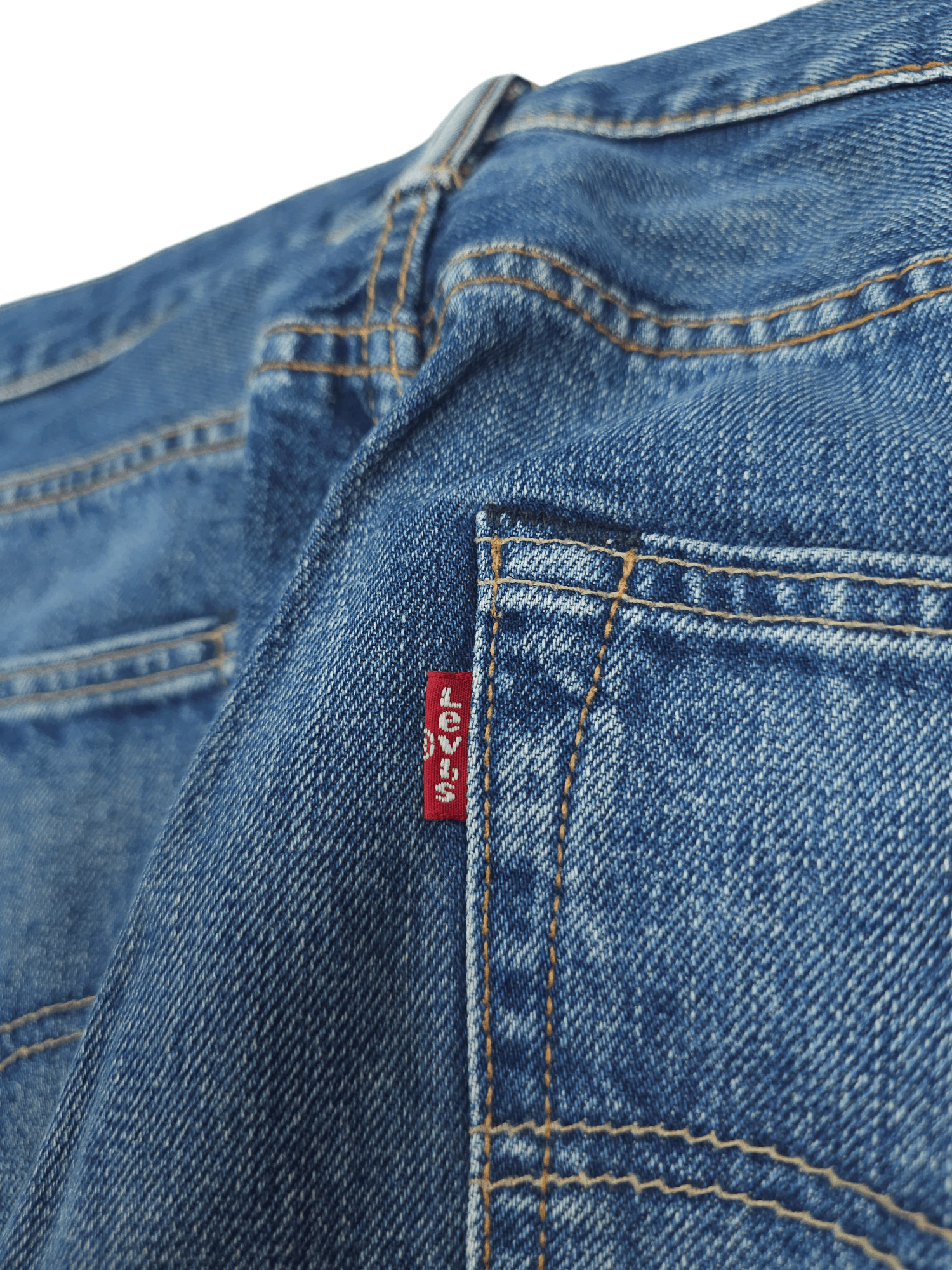 Levi's × Vintage 💎 Size 34/32 Vintage 90's Levi's 501 Straight Jeans Y2K 505 Size US 34 / EU 50 - 5 Thumbnail