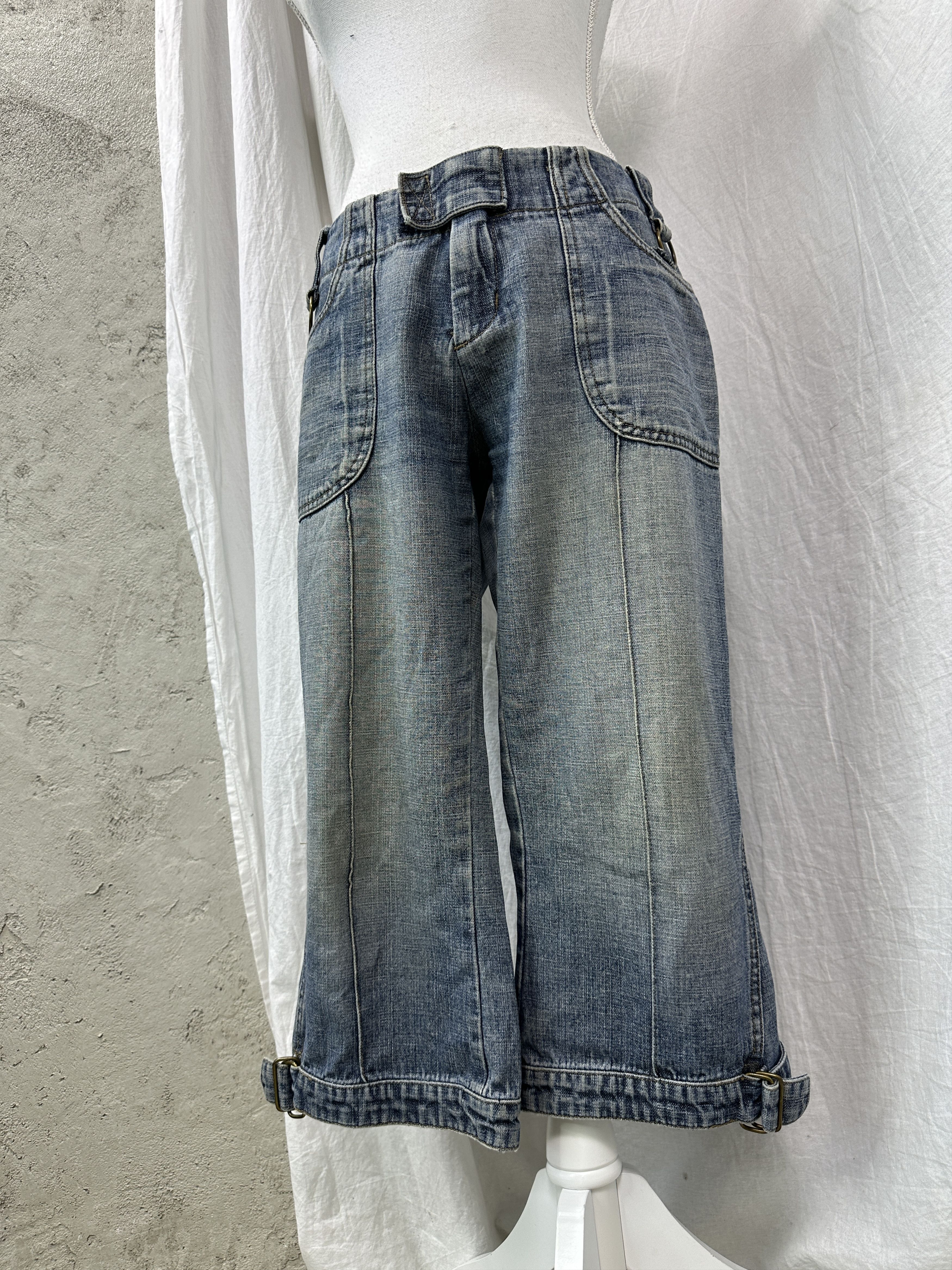Diesel Vintage Denim Streetwear Diesel Capri Jeans Y2K Size 32" / US 10 / IT 46 - 1 Thumbnail
