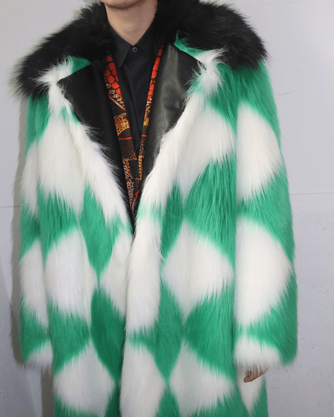 Casablanca Casablanca AW21 Harlequin Faux Fur Coat Size US S / EU 44-46 / 1 - 4 Thumbnail