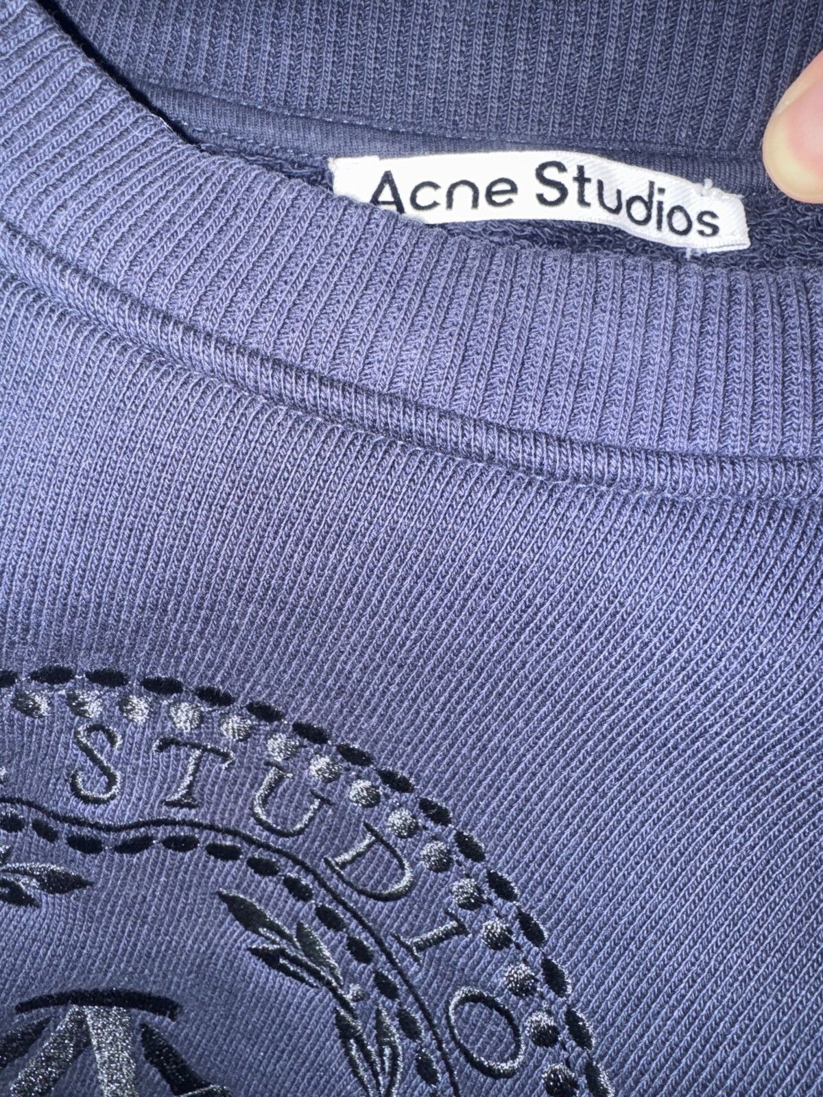 Acne Studios Acne Studios Embroidered Sweatshirt Size US L / EU 52-54 / 3 - 6 Thumbnail