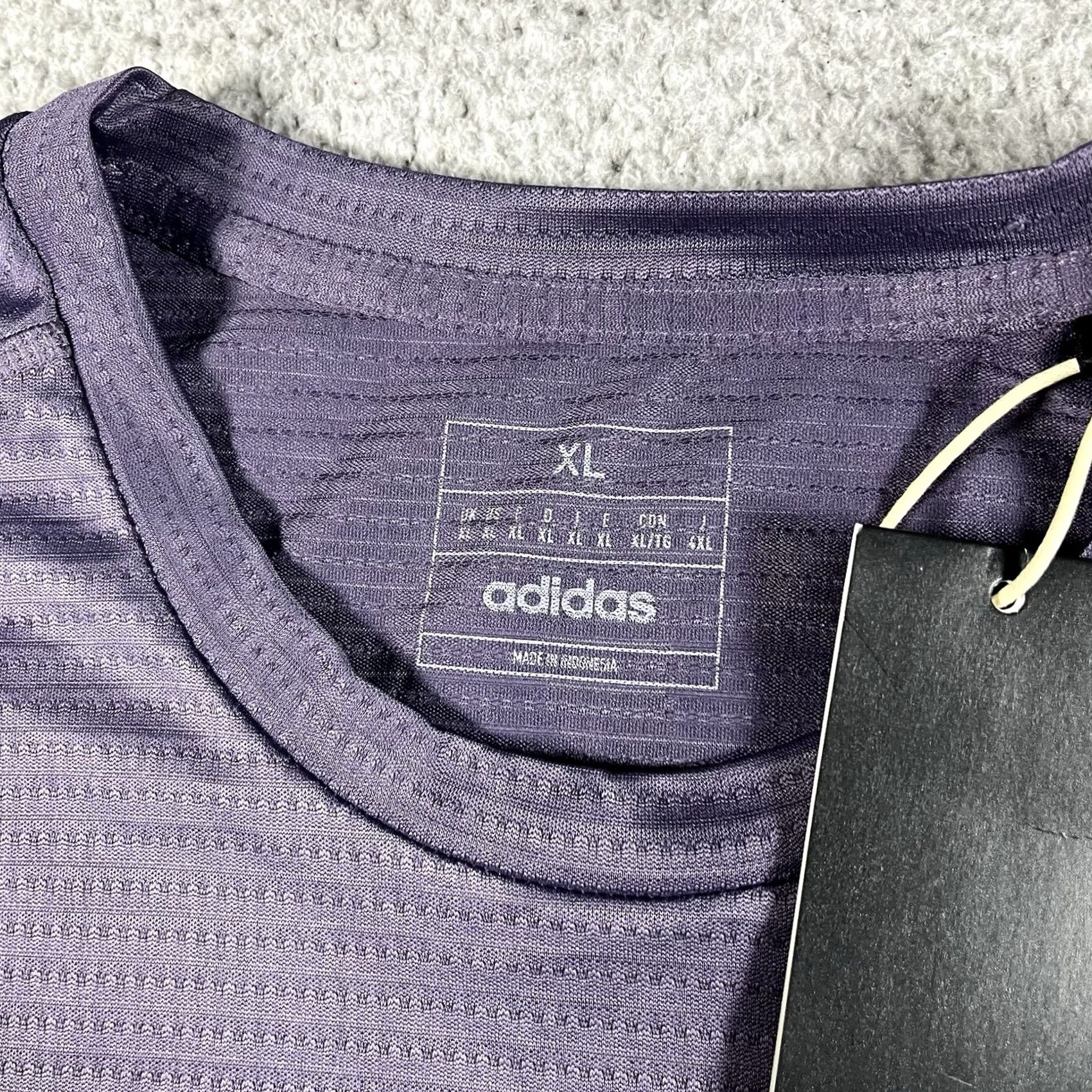 Adidas adidas Jersey Men XL Short Sleeve T-Shirt Purple running & jogging gear Berlin Marathon endorse Size US XL / EU 56 / 4 - 2 Thumbnail