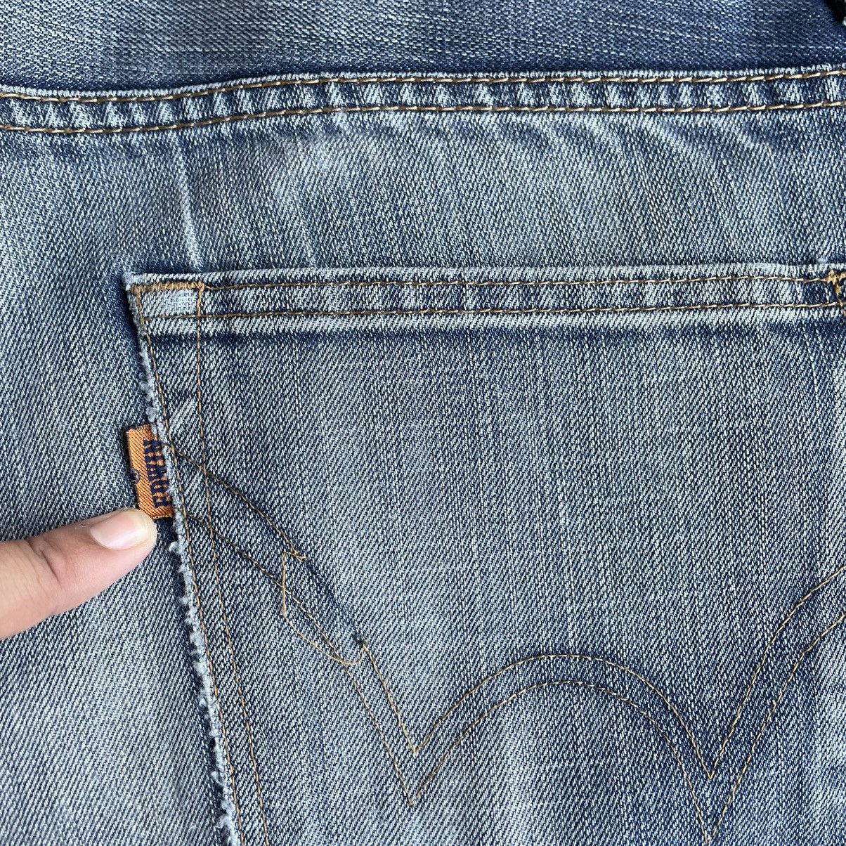 Edwin 🔥Vintage Edwin Orange Tab Washed Ripped Distress Denim Jeans Size US 34 / EU 50 - 14 Thumbnail