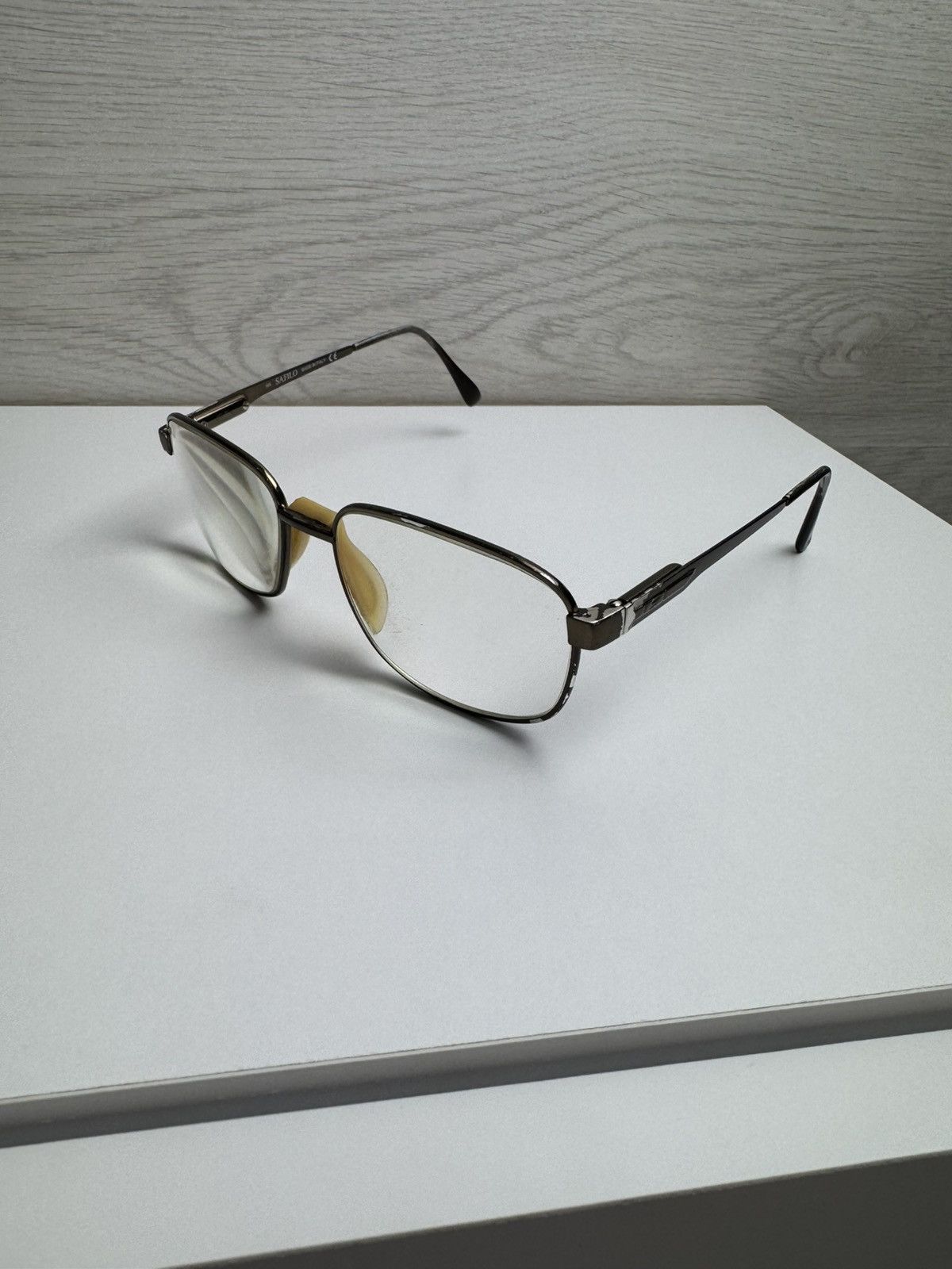 Safilo Safilo Vintage Metal Eyeglasses Frame Rectangular Size ONE SIZE - 1 Thumbnail