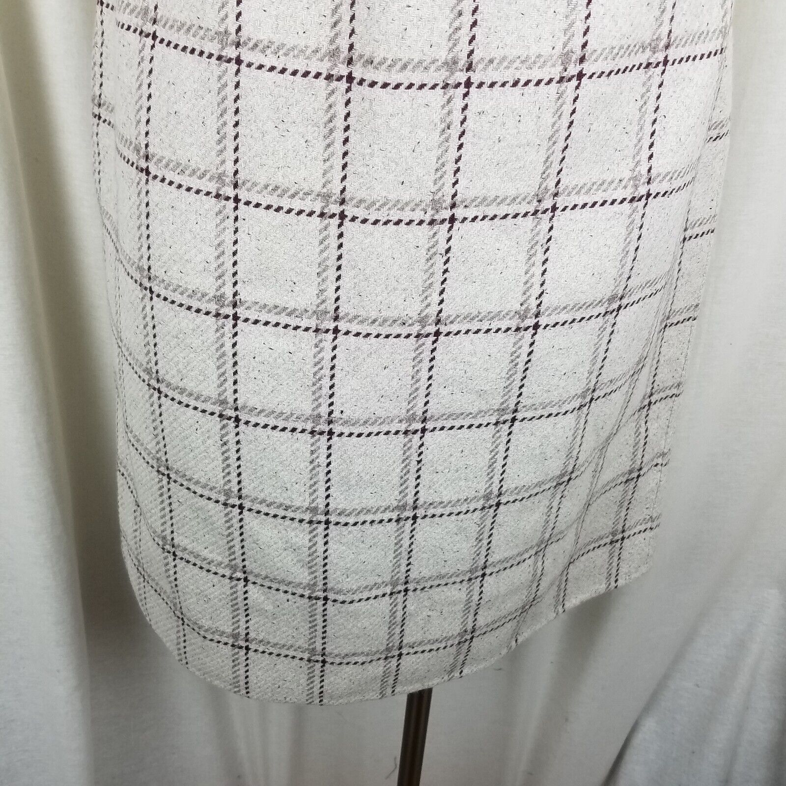 Ellen Tracy Linda Allard Ellen Tracy Plaid Tweed Angora Wool Skirt 10 Size 32" / US 10 / IT 46 - 3 Thumbnail