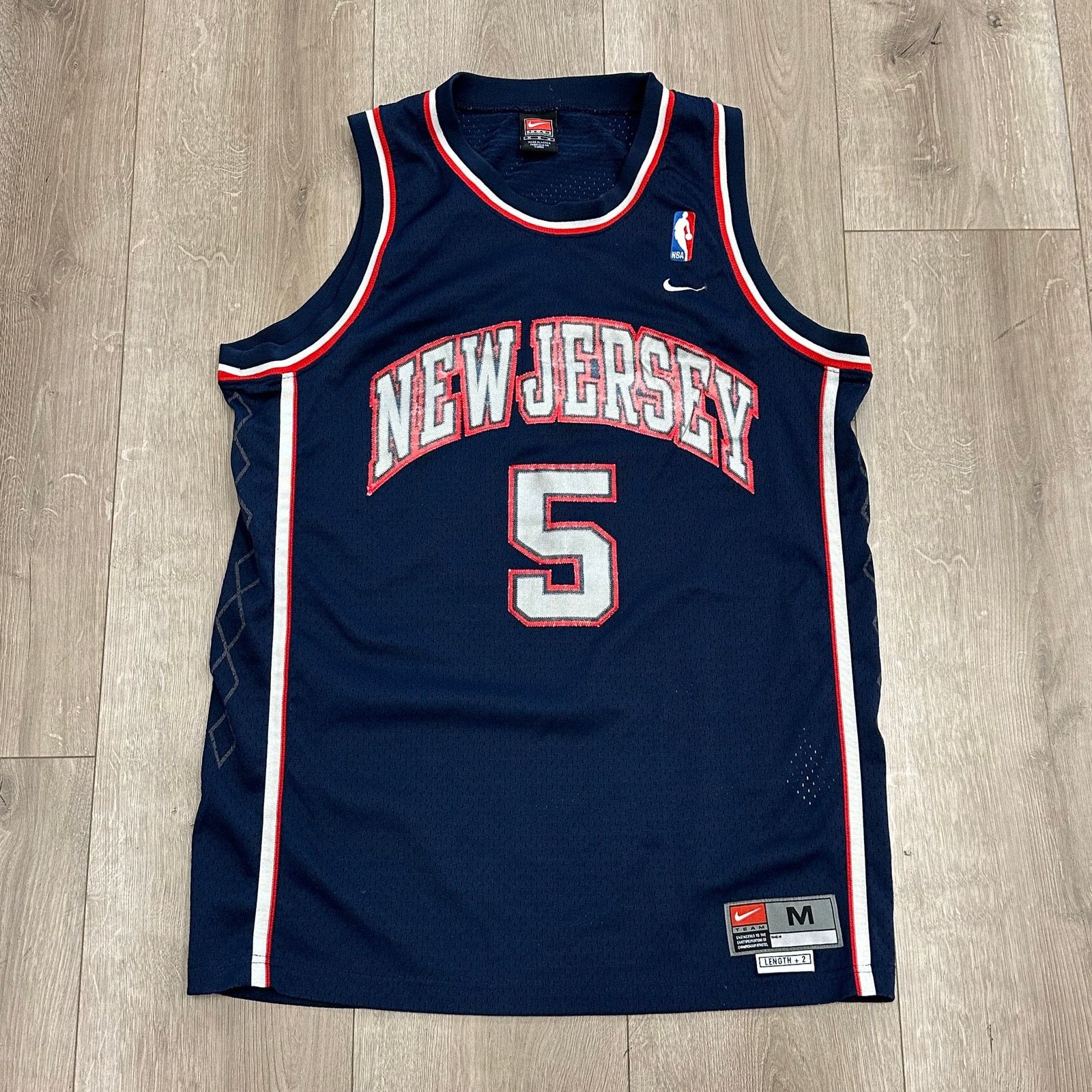 Nike Nike Jason Kidd New Jersey Nets #5 Jersey size Medium M B21 Size US M / EU 48-50 / 2 - 1 Thumbnail