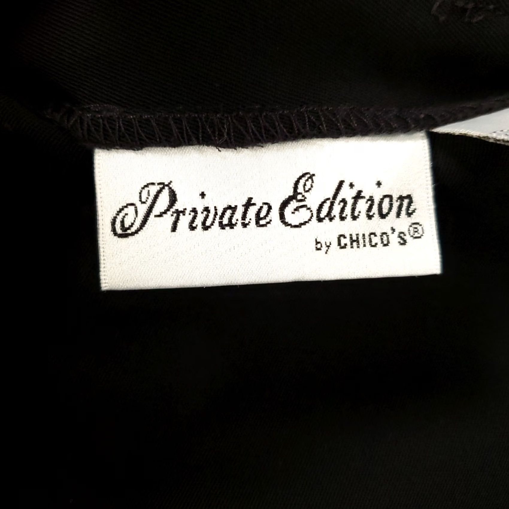 Vintage VINTAGE Chicos Private Edition Maxi Skirt Medium Black 1 USA Made Career Size 32" / US 10 / IT 46 - 4 Thumbnail