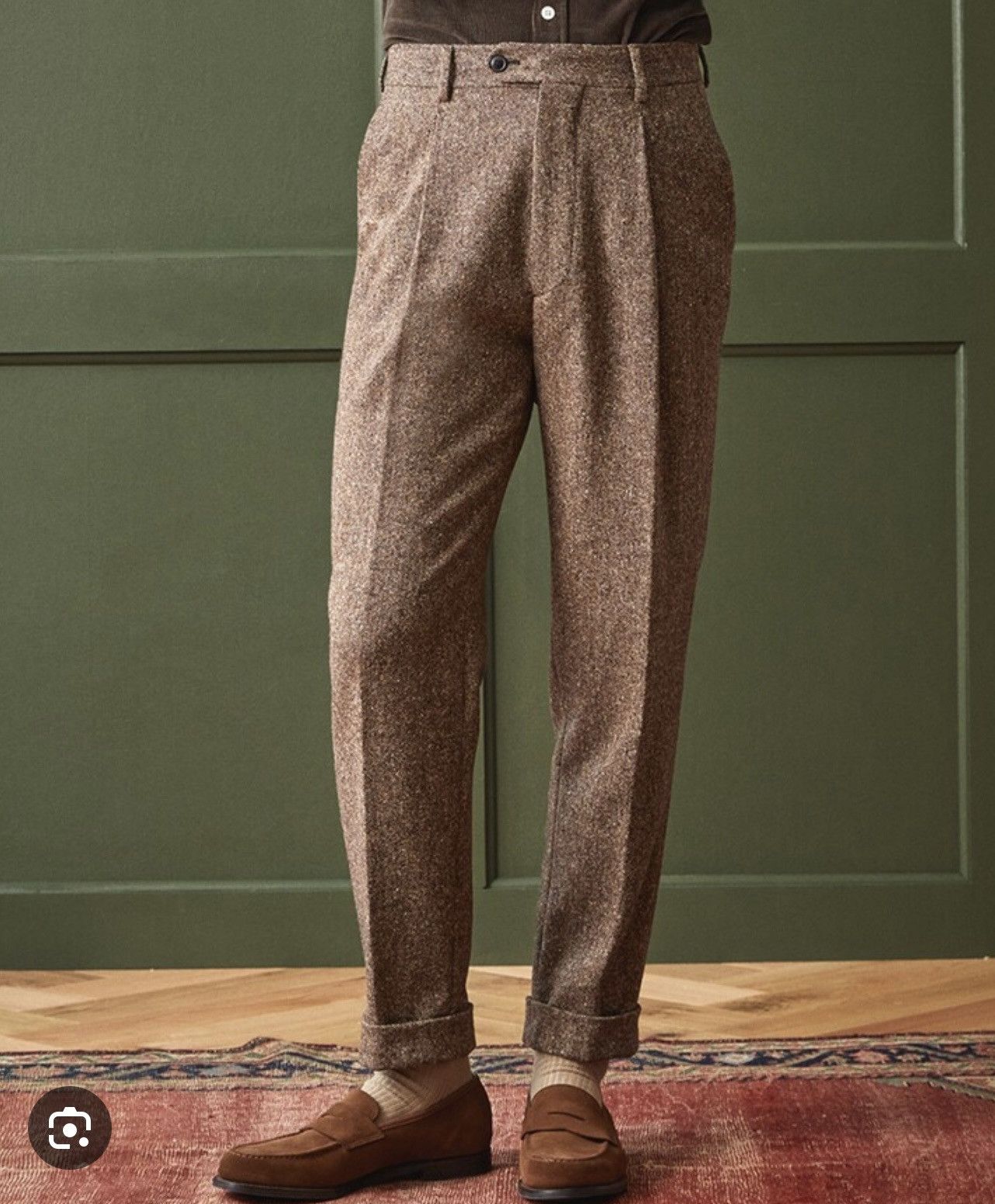 Todd Snyder WOOL DONEGAL MADISON PANTS TROUSERS BROWN Size US 31 - 6 Thumbnail