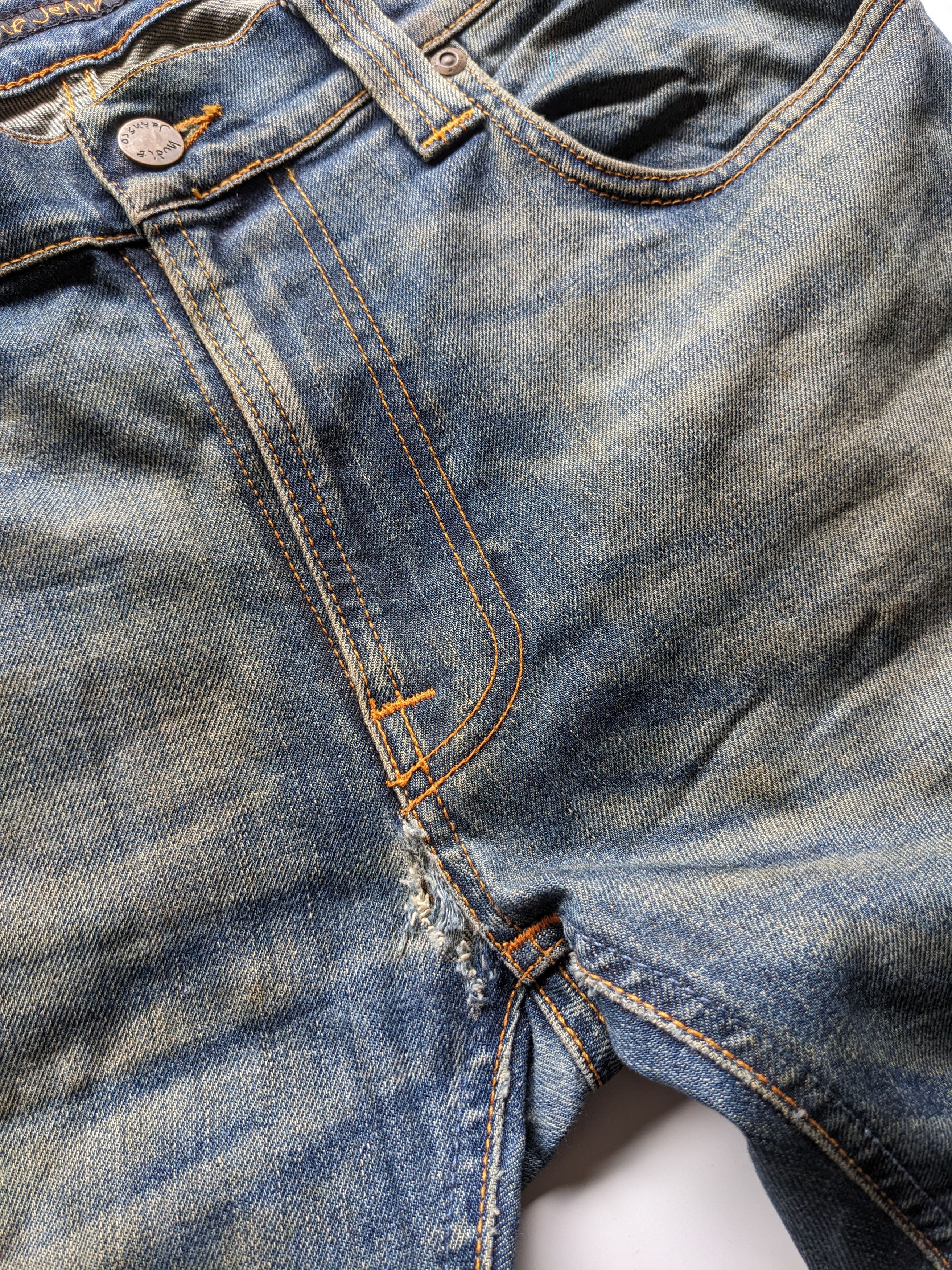 Jean × Nudie Jeans Nudie Jeans Thin Finn made in italy 31 x 32inches Size US 31 - 4 Thumbnail