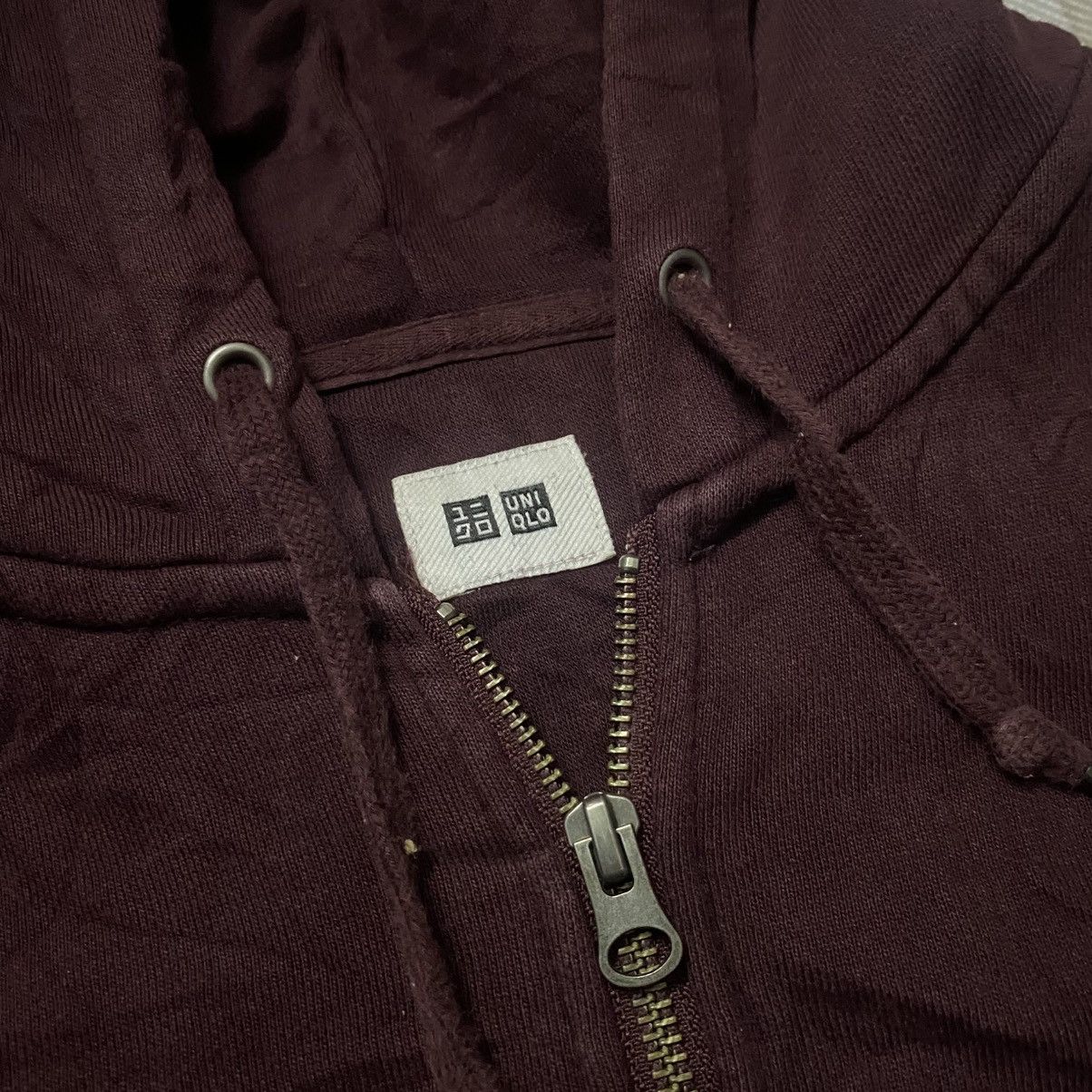 Uniqlo Uniqlo Plain Maroon Hoodie Size US M / EU 48-50 / 2 - 2 Thumbnail