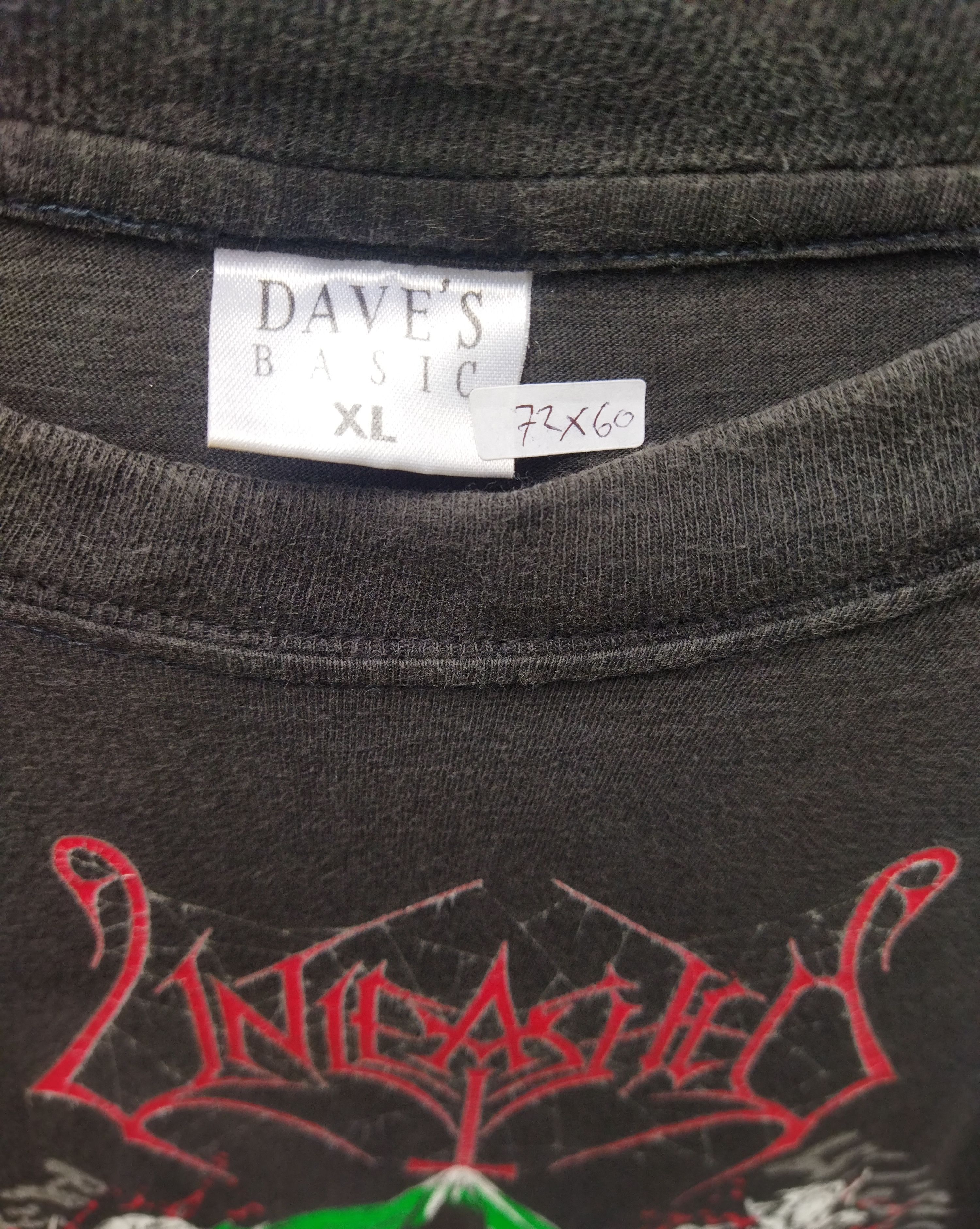 Band Tees Vintage tour 1991 UNLEASHED Size US XL / EU 56 / 4 - 5 Thumbnail