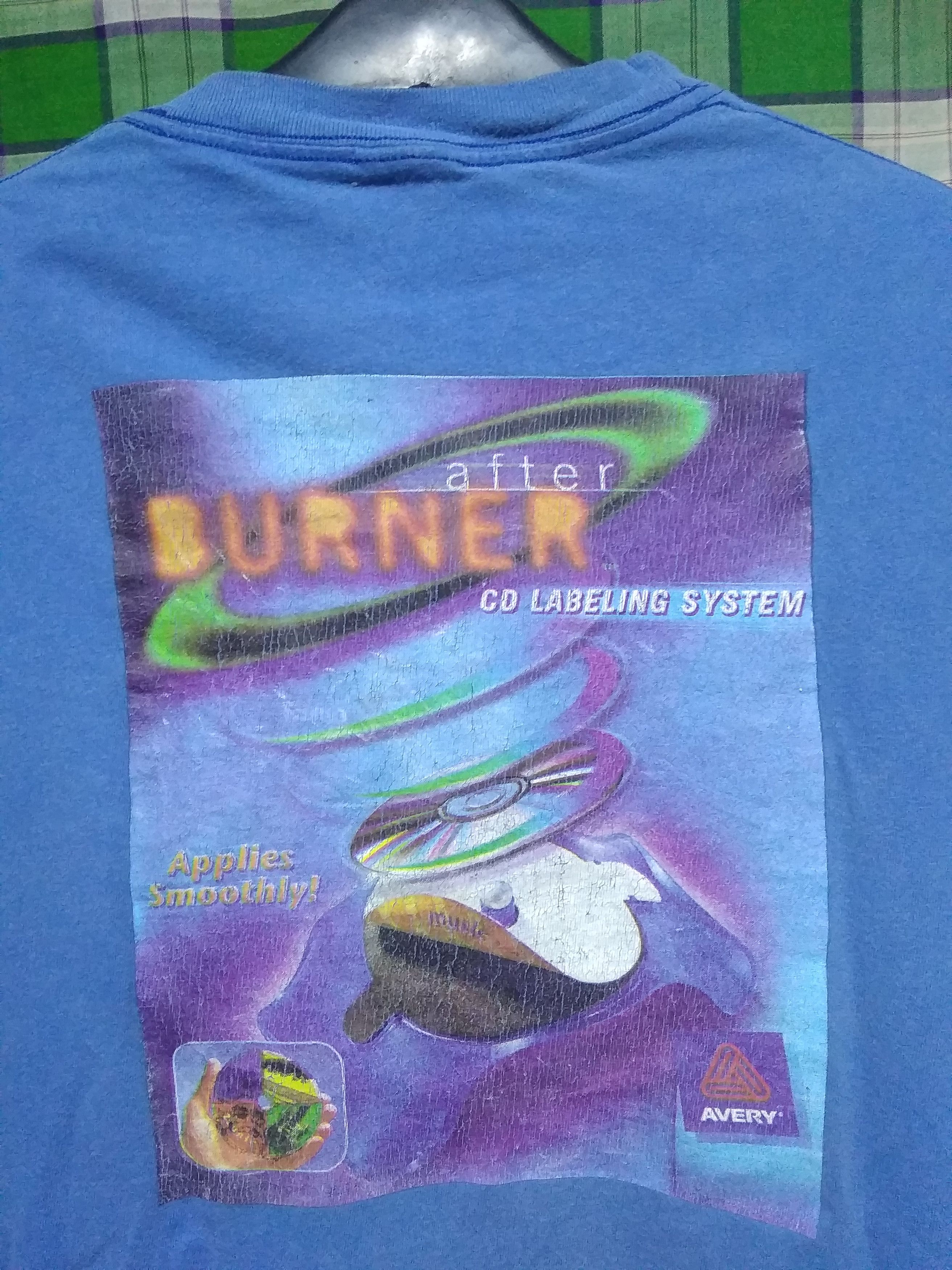 Microsoft Vintage AVERY after BURNER CD Labelling System promo tee Size US M / EU 48-50 / 2 - 1 Thumbnail