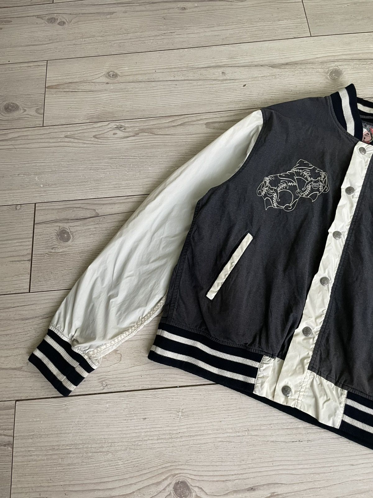 Evisu × Japanese Brand × Vintage Evisu Bomber Jacket Size US L / EU 52-54 / 3 - 10 Thumbnail