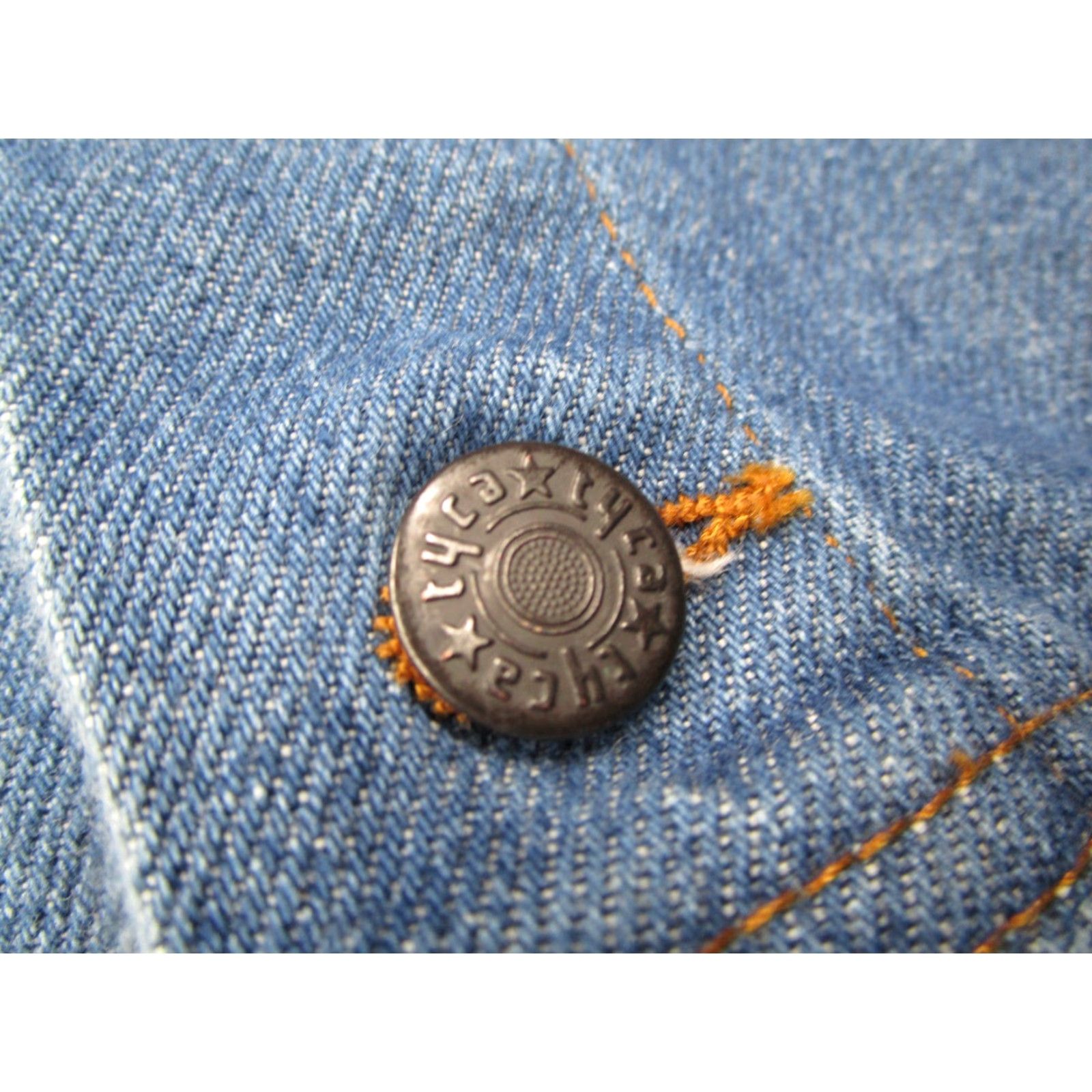 Vintage Tyca Denim Vest Mens Small Blue Button Up Embroidered Eagle Made in USA Vest Size US S / EU 44-46 / 1 - 5 Thumbnail