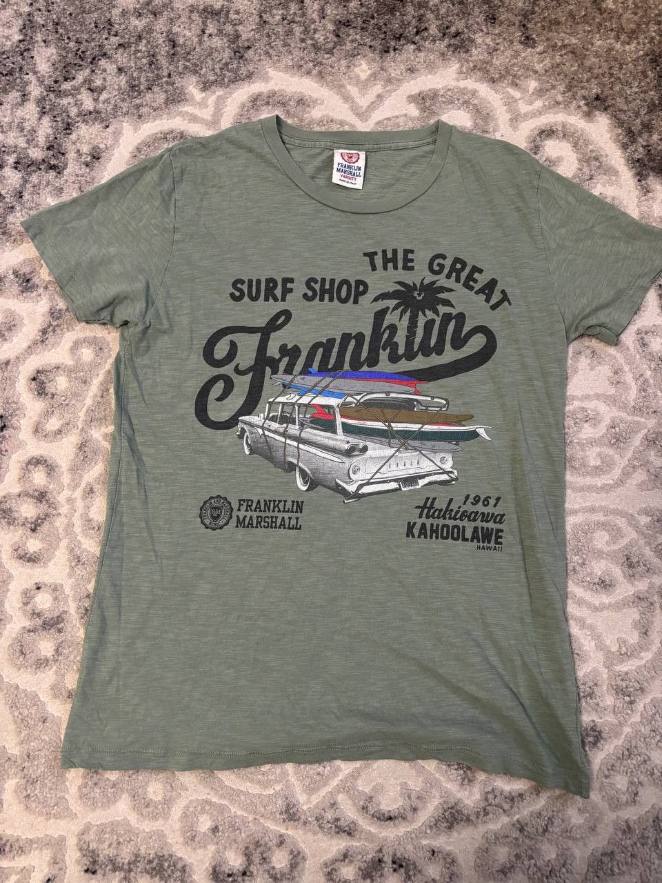 Franklin & Marshall Franklin Marshall "The Great Surf Shop" Varsity T-Shirt Size US M / EU 48-50 / 2 - 7 Thumbnail