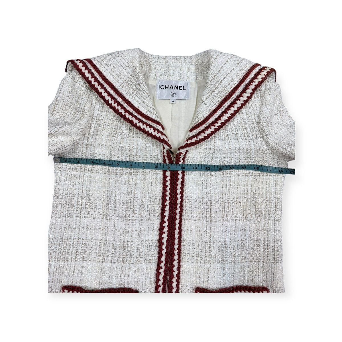 Chanel Authentic❤️Chanel Iconic Paris/Hamburg Maritime Tweed Jacket Size S / US 4 / IT 40 - 12 Thumbnail