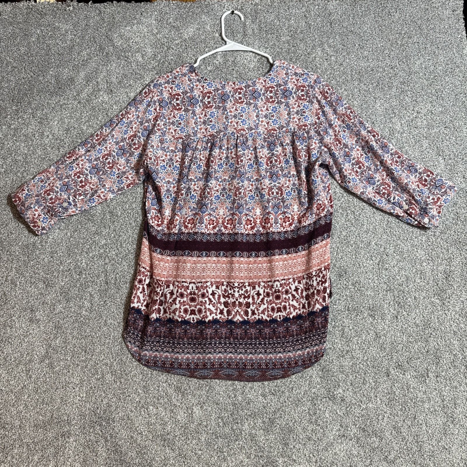 Nine West Boho Top Womens XXL Paisley Festival Chic Cottagecore Retro Size XXL / US 16-18 / IT 52-54 - 7 Thumbnail