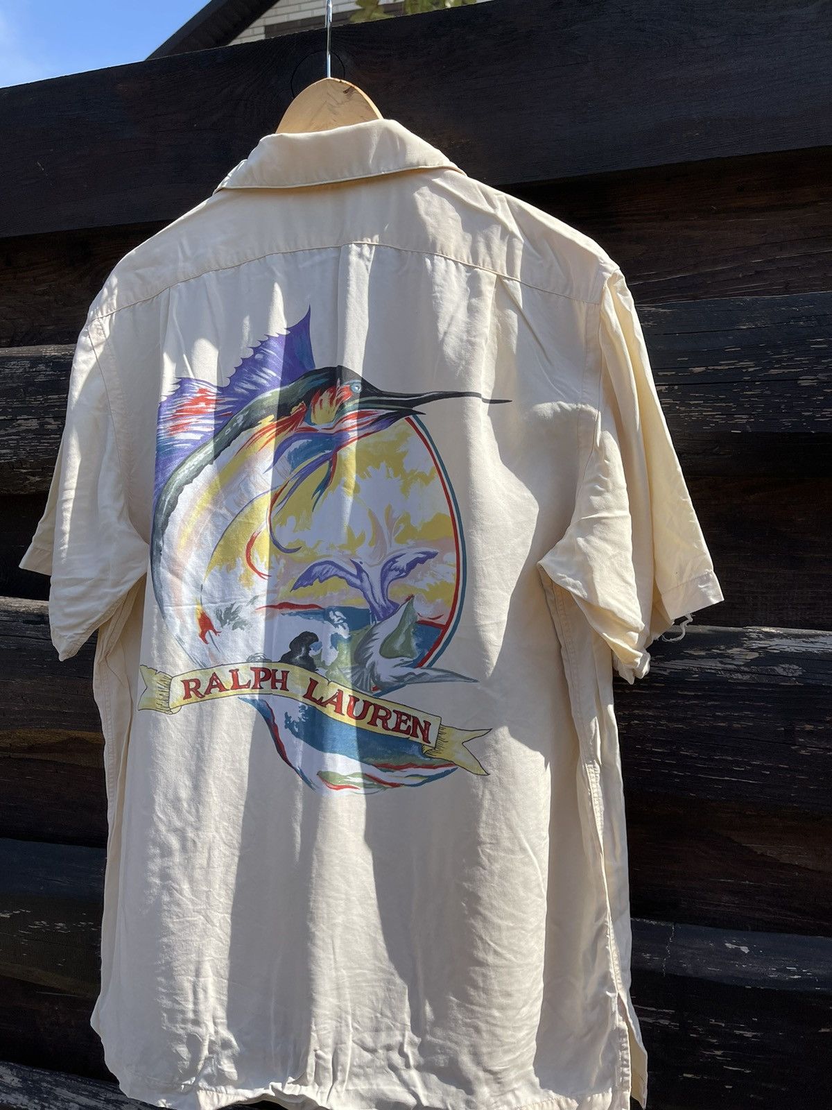 Polo Ralph Lauren 90’s Ralph Lauren Fishing vintage rayon shirt big logo Size US M / EU 48-50 / 2 - 2 Thumbnail