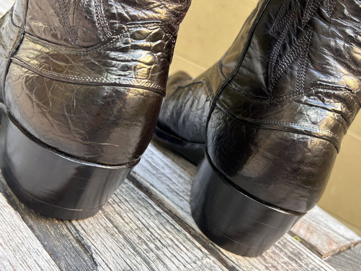 Justin Boots Justin Pre-Ban Genuine Sea Turtle Cowboy Boots Size 9.5 D Size US 9.5 / EU 42-43 - 6 Thumbnail