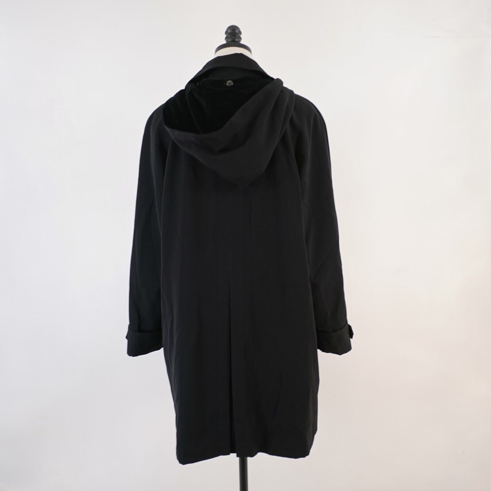 J Ferrar Jacqueline Ferrar Large Black Detachable Hood Polyester Blen Size L / US 10 / IT 46 - 9 Thumbnail