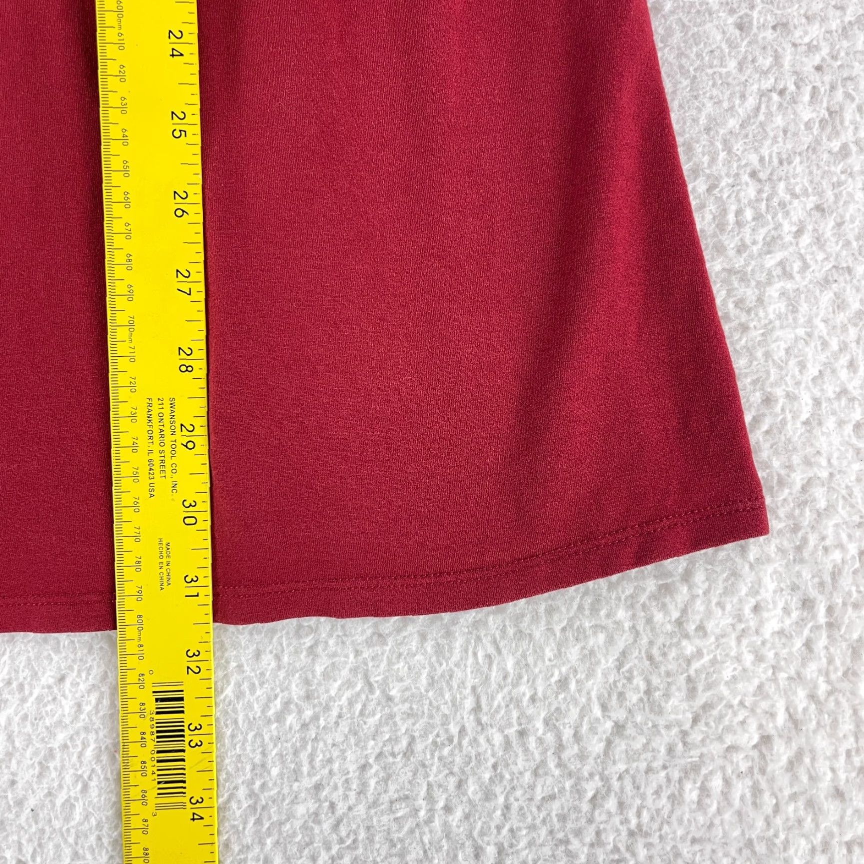 Eileen Fisher Eileen Fisher Tunic Shirt Womens Small Red Long Sleeve Tencel Lyocell Stretch Size S / US 4 / IT 40 - 6 Thumbnail