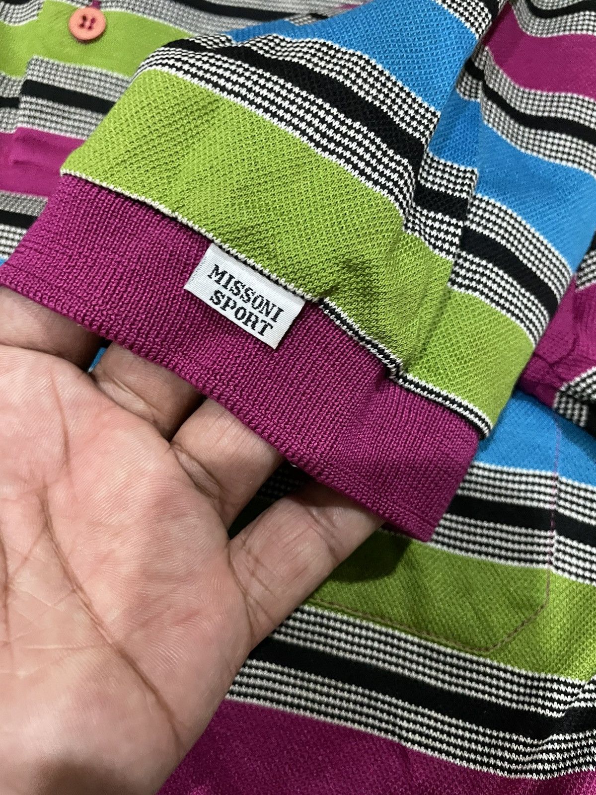 Missoni 90s Missoni 🇮🇹 Italy Polo Shirt Size US M / EU 48-50 / 2 - 12 Thumbnail