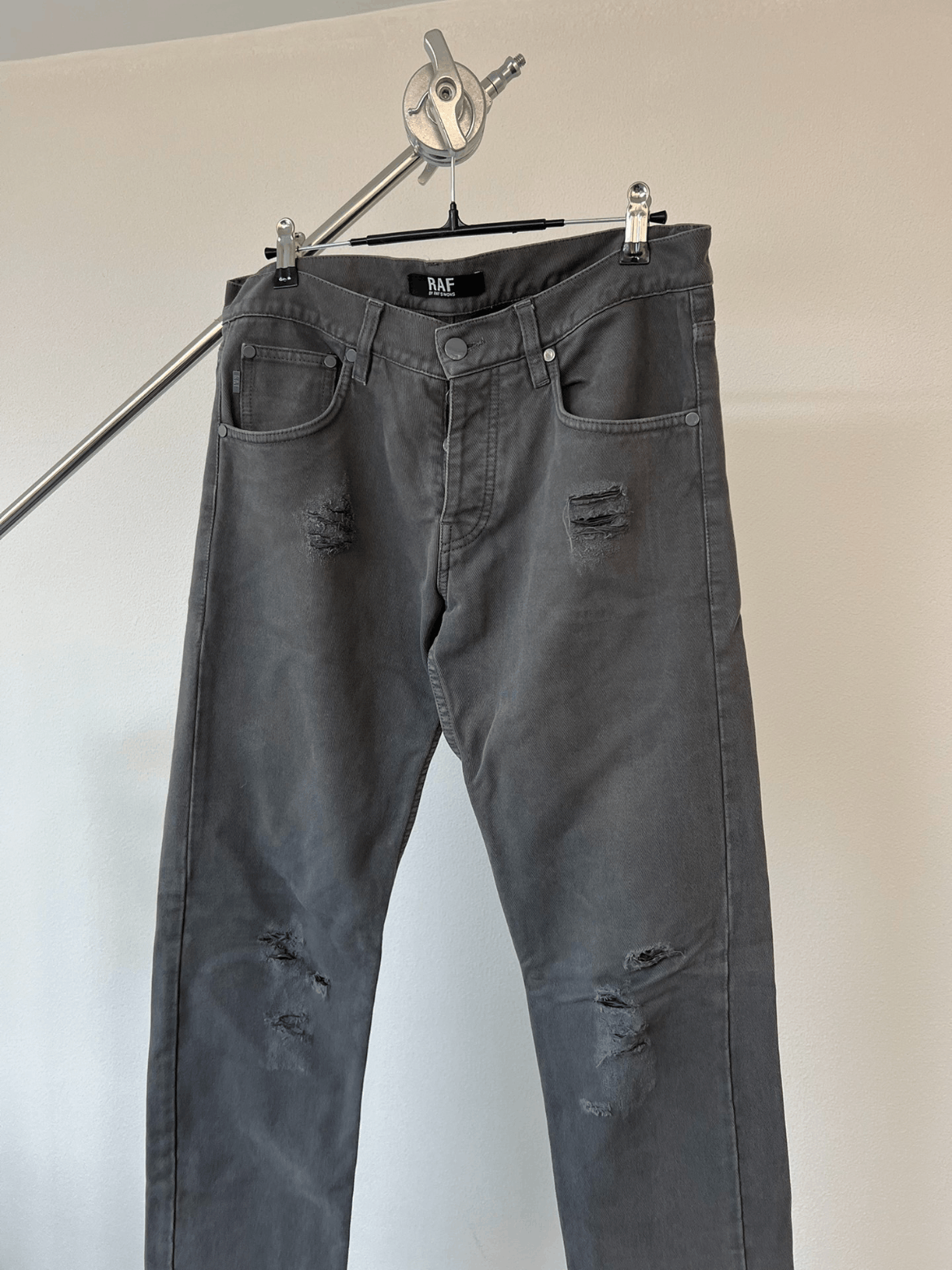 Raf Simons Raf By Raf Simons distressed denim | Grailed