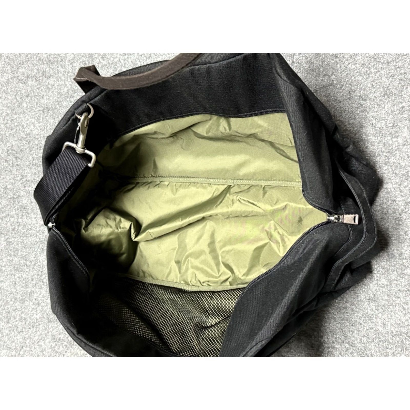 Vintage JACK SPADE Duffle Bag Black Medium Canvas Overnight Weekend Luggage Classic Size ONE SIZE - 4 Thumbnail