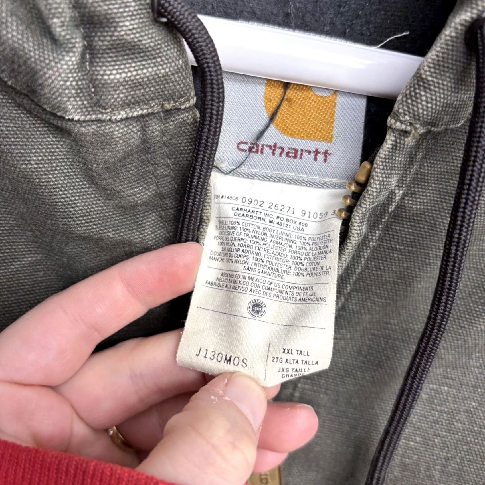 Carhartt VINTAGE Carhartt J130 MOS Jacket Mens 2XL Hooded Green Outdoor Workwear Duck Canvas Bomber Jacket Mens Size US XXL / EU 58 / 5 - 6 Thumbnail