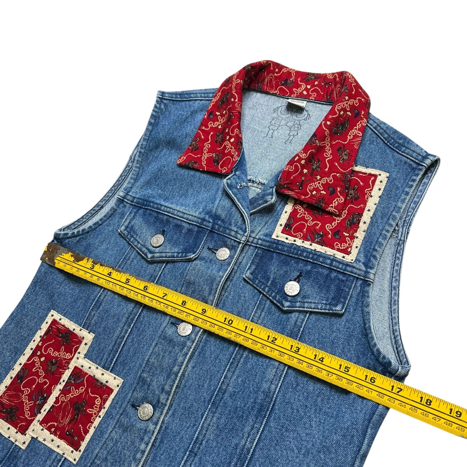 Vintage Vintage Denim Vest Western Cowboy Women Size M Size M / US 6-8 / IT 42-44 - 7 Thumbnail