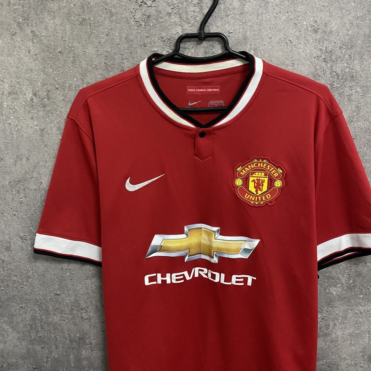 Nike Vintage Nike Manchester United 2014 Home Jersey Soccer Size US L / EU 52-54 / 3 - 5 Thumbnail