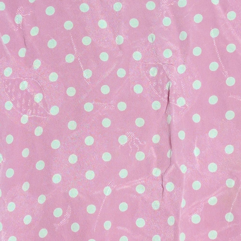 Emanuel Ungaro Vintage Emanuel Ungaro Patterned Silk Pink and White Polka Size XL / US 12-14 / IT 48-50 - 2 Thumbnail