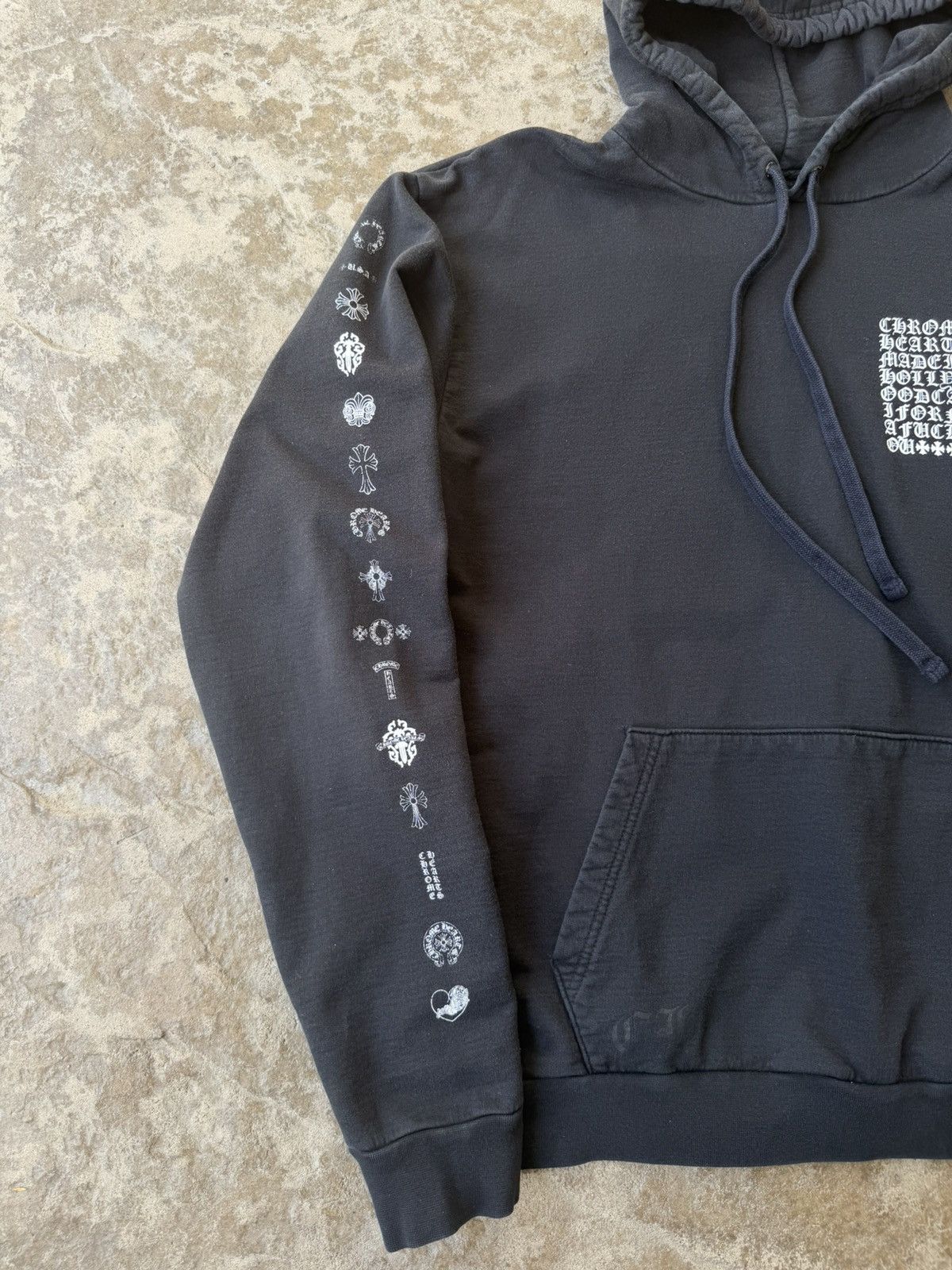 Chrome Hearts CH Multi Logo Hooded Pullover Size US L / EU 52-54 / 3 - 4 Thumbnail