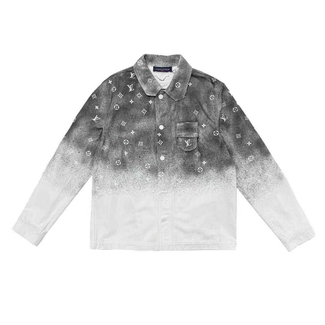 Louis Vuitton Louis Vuitton Gradient Snowfall Monogram Jacket Size US L / EU 52-54 / 3 - 1 Thumbnail