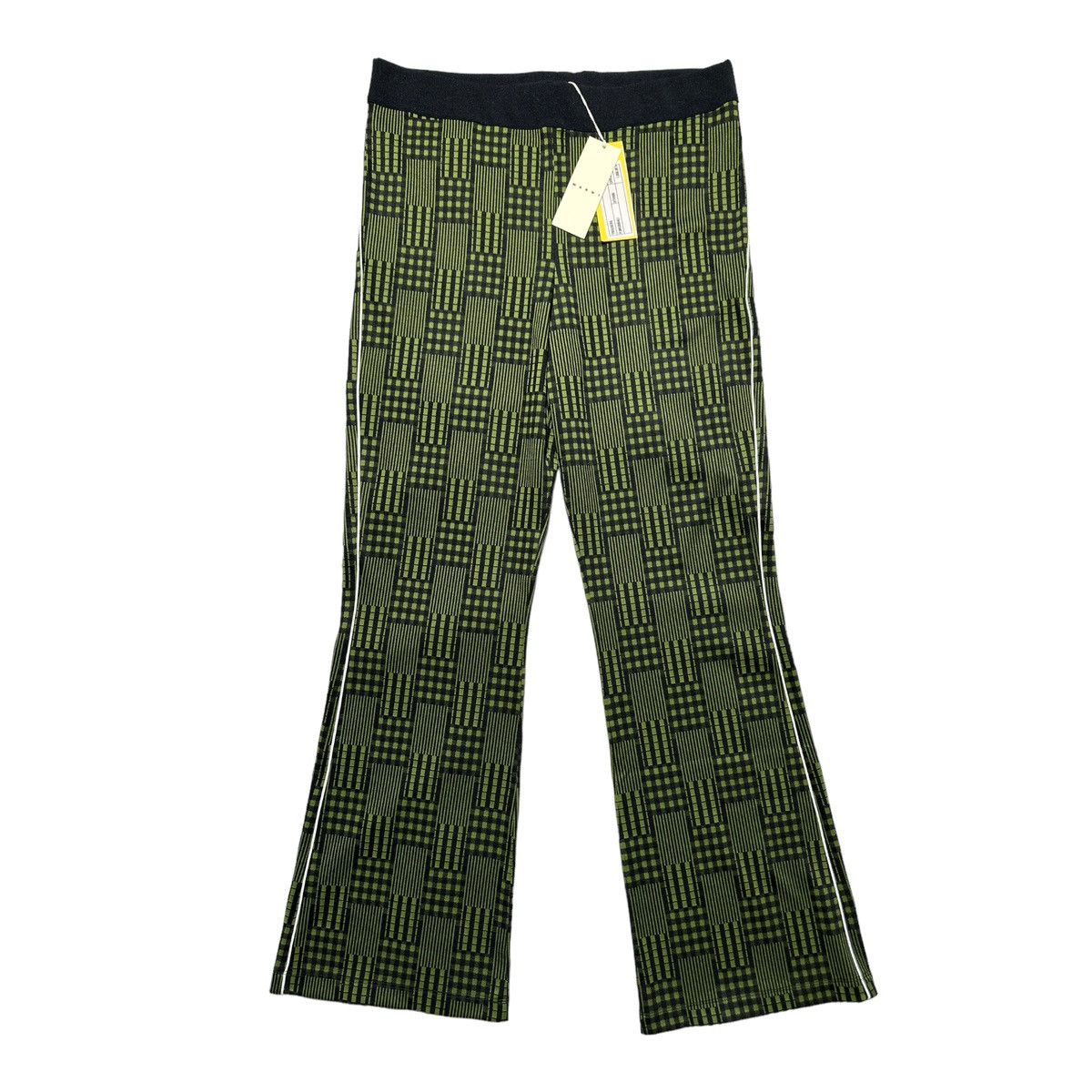 image of Marni $1,050 Fw23 Plaid Print Flared Sweatpants in Green, Men's (Size 38)