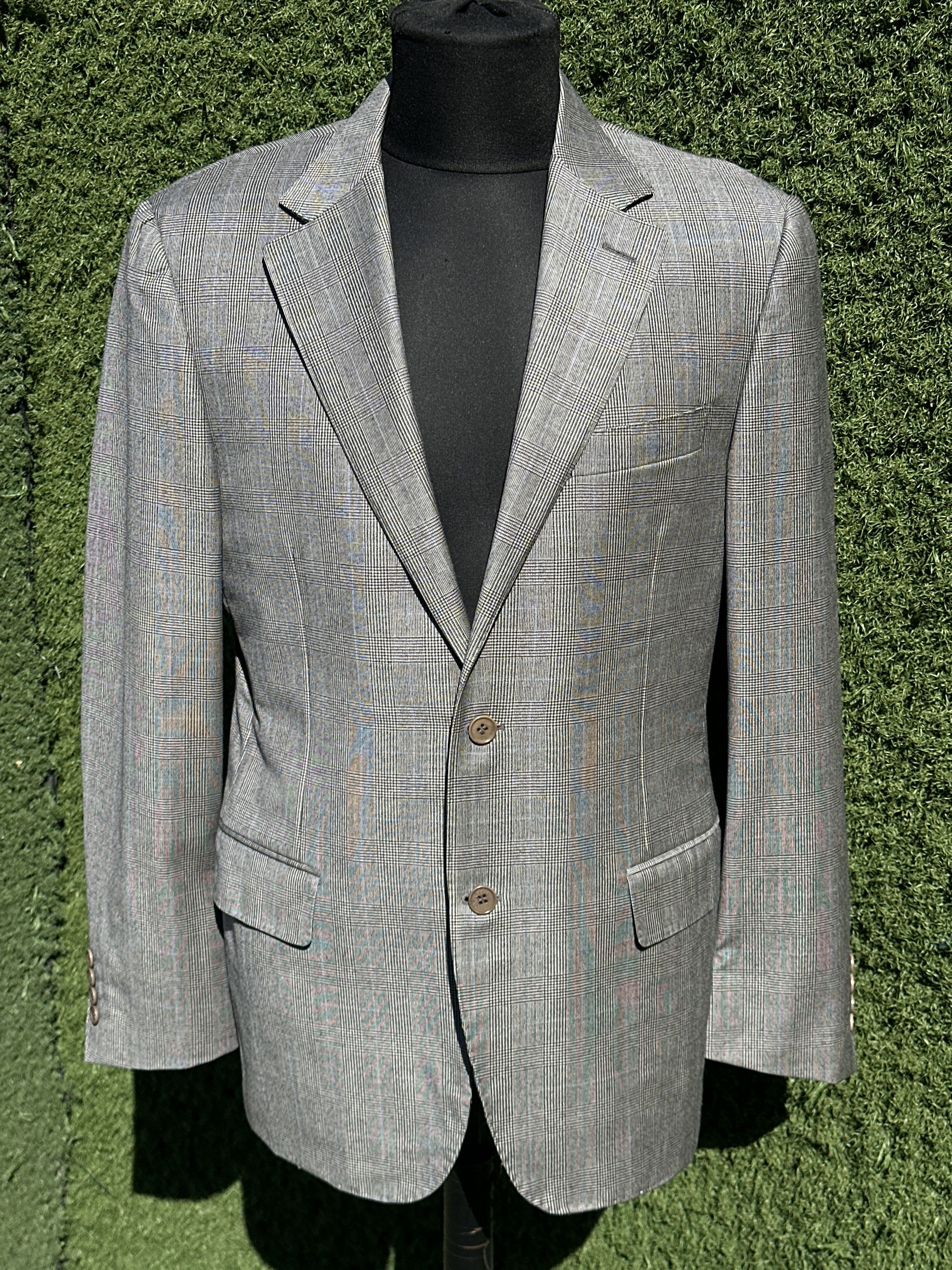 Canali Canali Virgin Wool Prince of Wales Blazer 50R Formal Jacket Size 50R - 1 Thumbnail