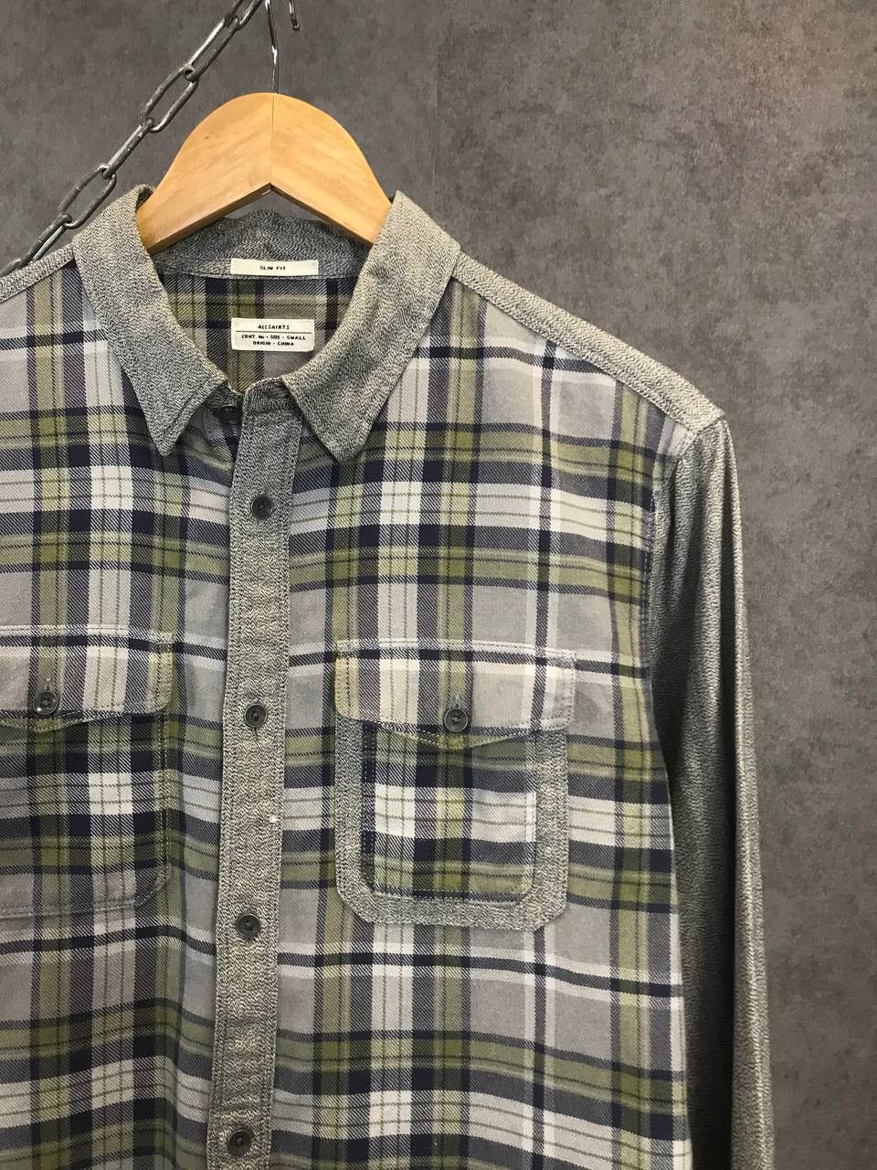 Allsaints Allsaints vintage designer flannel shirt Size US S / EU 44-46 / 1 - 2 Thumbnail