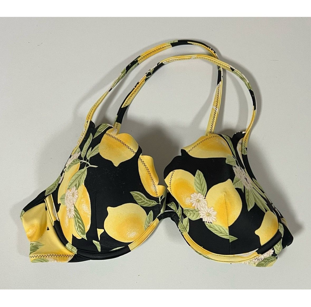 Other Black Lemons Bikini Top Swimwear Bathing Suit Size 34C 🍋✨ Size M / US 6-8 / IT 42-44 - 1 Thumbnail