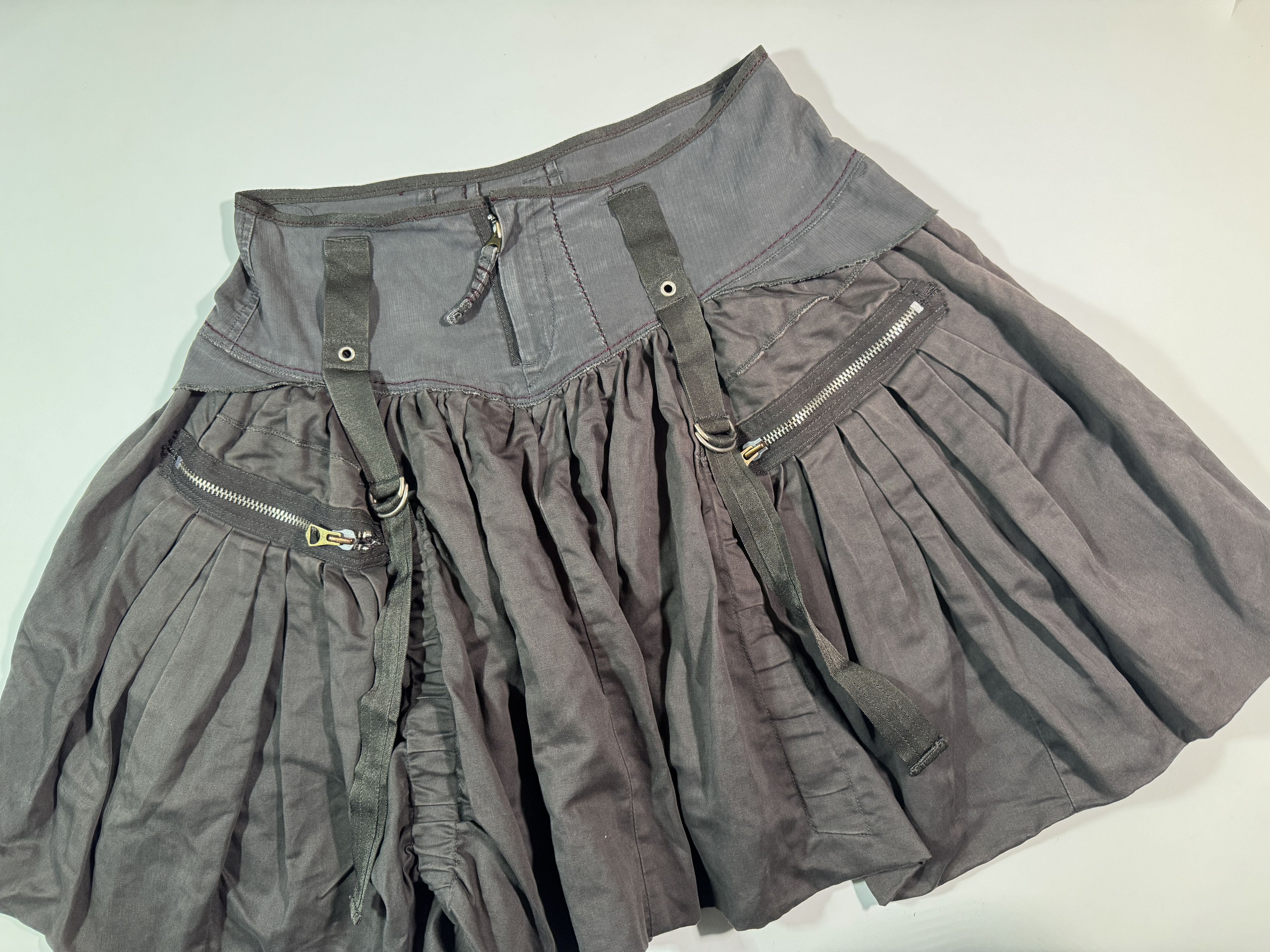 Marithe + Francois Girbaud Marithé François Girbaud Skirt Avant-Garde Archive Goth Y2k Size 30" / US 8 / IT 44 - 3 Thumbnail